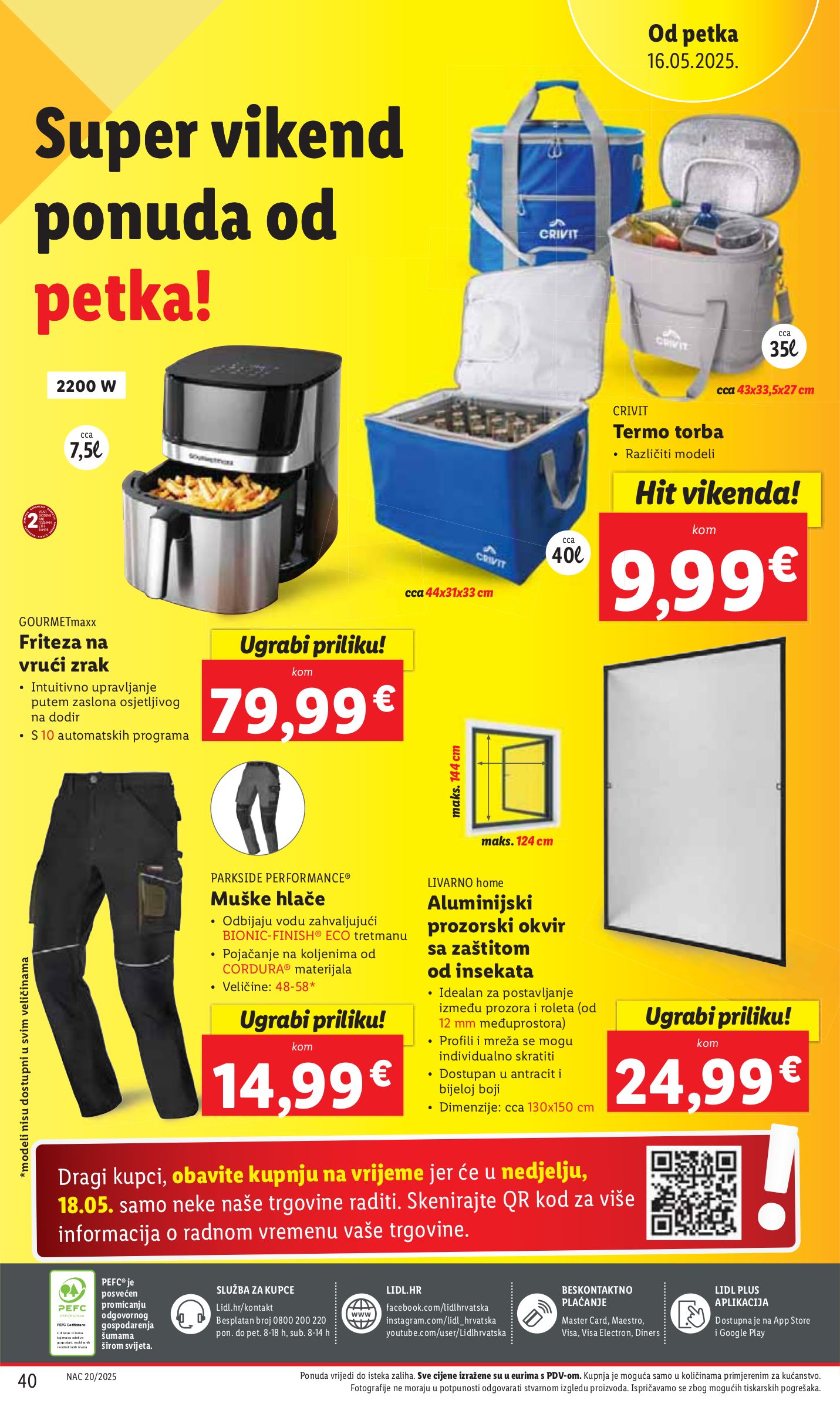 lidl - Prelistajte ovaj Lidl katalog, vrijedi od 15.05. do 18.05. - page: 40 lidl - Prelistajte ovaj Lidl katalog, vrijedi od 15.05. do 18.05. - page: 40