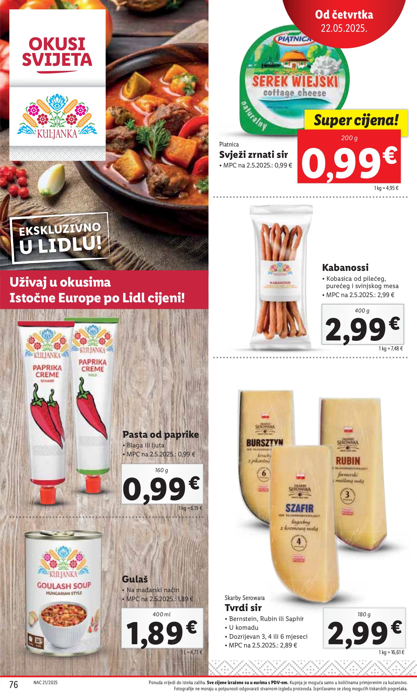 lidl - Prelistajte ovaj Lidl katalog, vrijedi od 19.05. do 25.05. - page: 76 lidl - Prelistajte ovaj Lidl katalog, vrijedi od 19.05. do 25.05. - page: 76