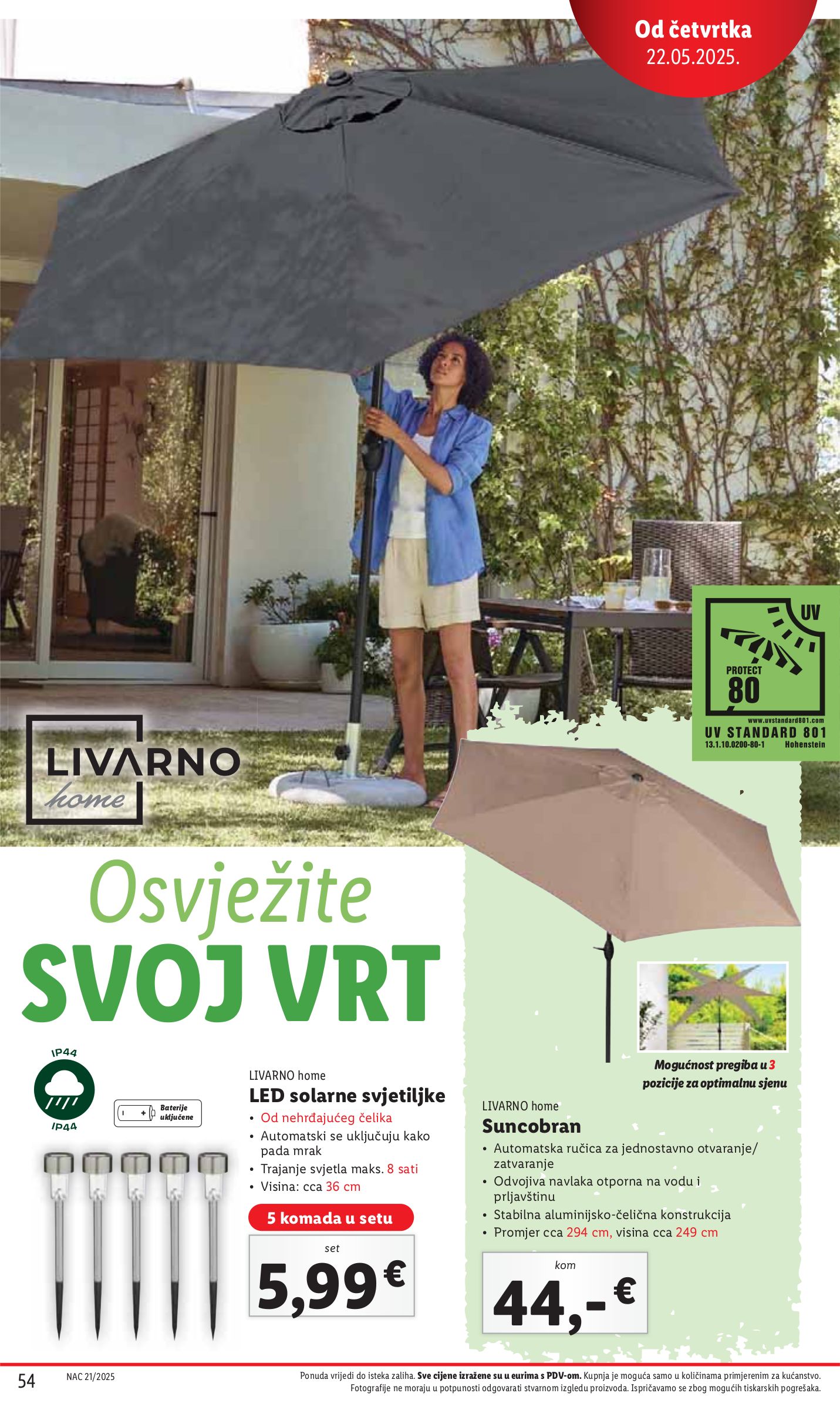 lidl - Prelistajte ovaj Lidl katalog, vrijedi od 19.05. do 25.05. - page: 54 lidl - Prelistajte ovaj Lidl katalog, vrijedi od 19.05. do 25.05. - page: 54