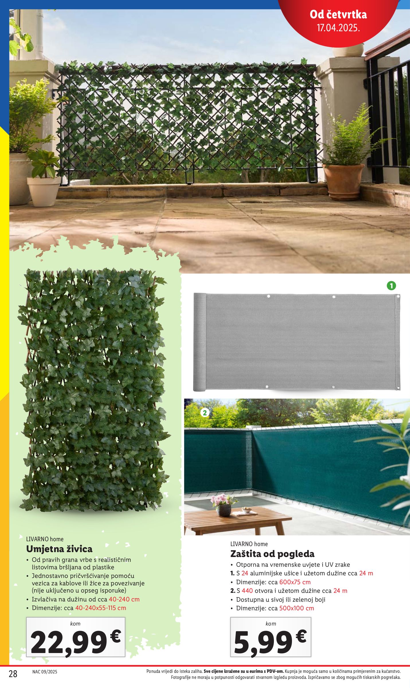 lidl - Prelistajte ovaj Lidl - Sve boje proljeća u vašem vrtu katalog, vrijedi od 27.02. do 16.05. - page: 28 lidl - Prelistajte ovaj Lidl - Sve boje proljeća u vašem vrtu katalog, vrijedi od 27.02. do 16.05. - page: 28