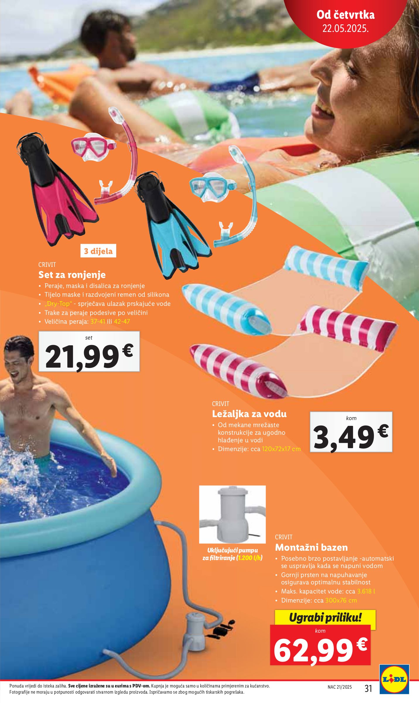 lidl - Prelistajte ovaj Lidl katalog, vrijedi od 22.05. do 25.05. - page: 31 lidl - Prelistajte ovaj Lidl katalog, vrijedi od 22.05. do 25.05. - page: 31