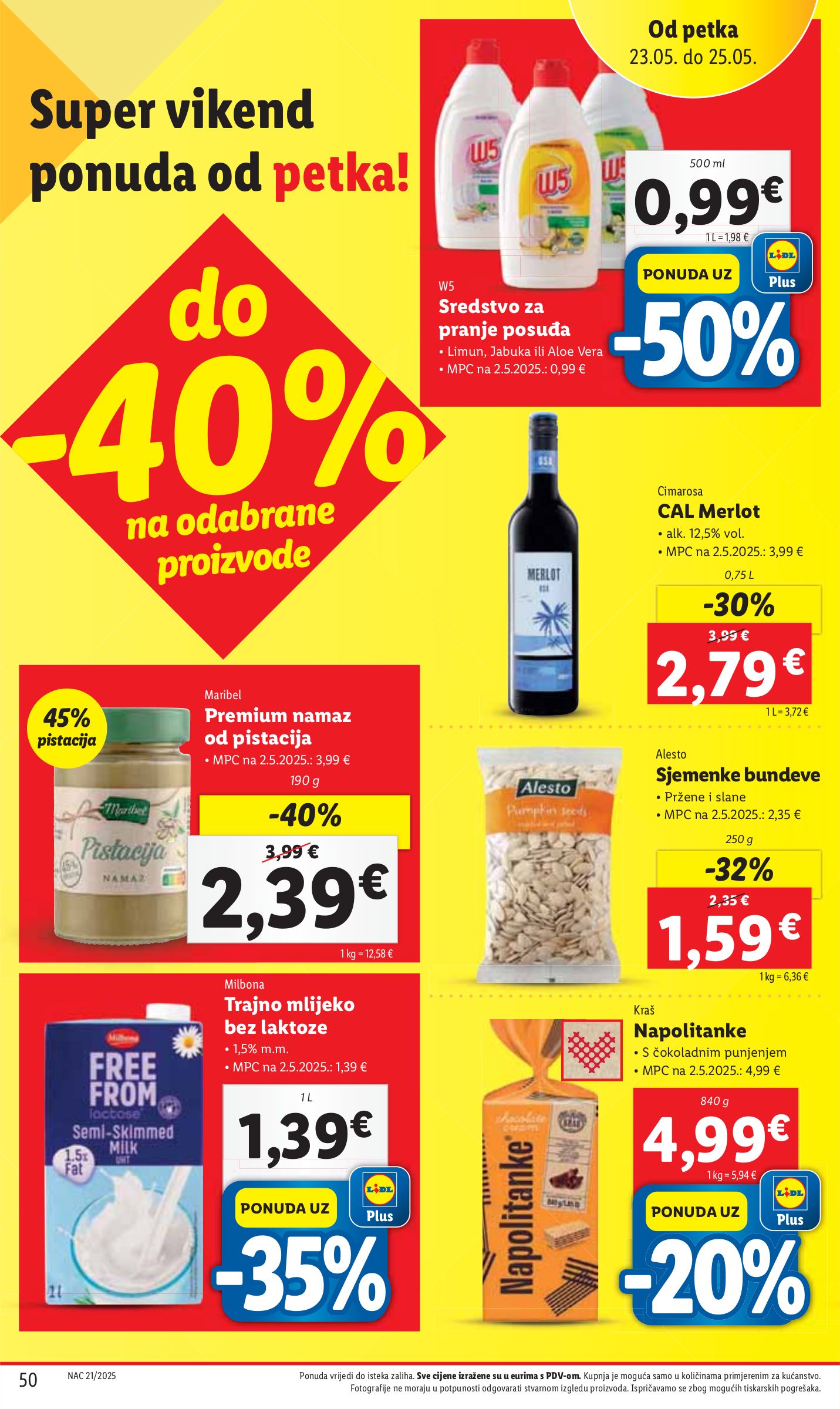 lidl - Prelistajte ovaj Lidl katalog, vrijedi od 22.05. do 25.05. - page: 50 lidl - Prelistajte ovaj Lidl katalog, vrijedi od 22.05. do 25.05. - page: 50