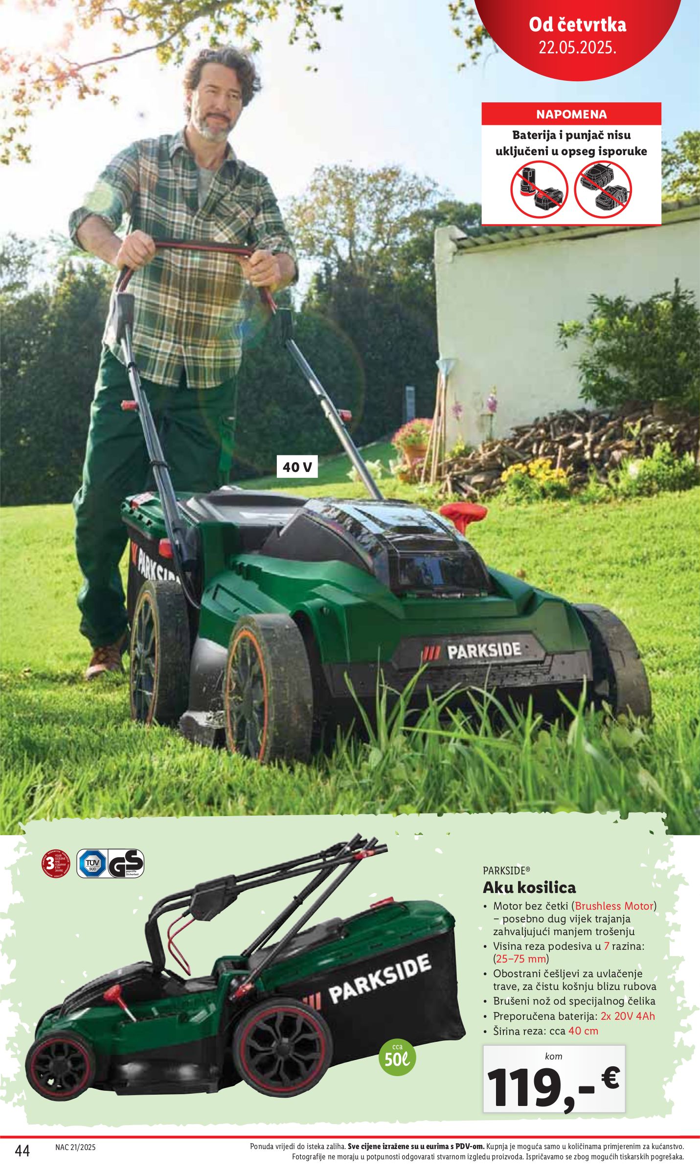 lidl - Prelistajte ovaj Lidl katalog, vrijedi od 22.05. do 25.05. - page: 44 lidl - Prelistajte ovaj Lidl katalog, vrijedi od 22.05. do 25.05. - page: 44