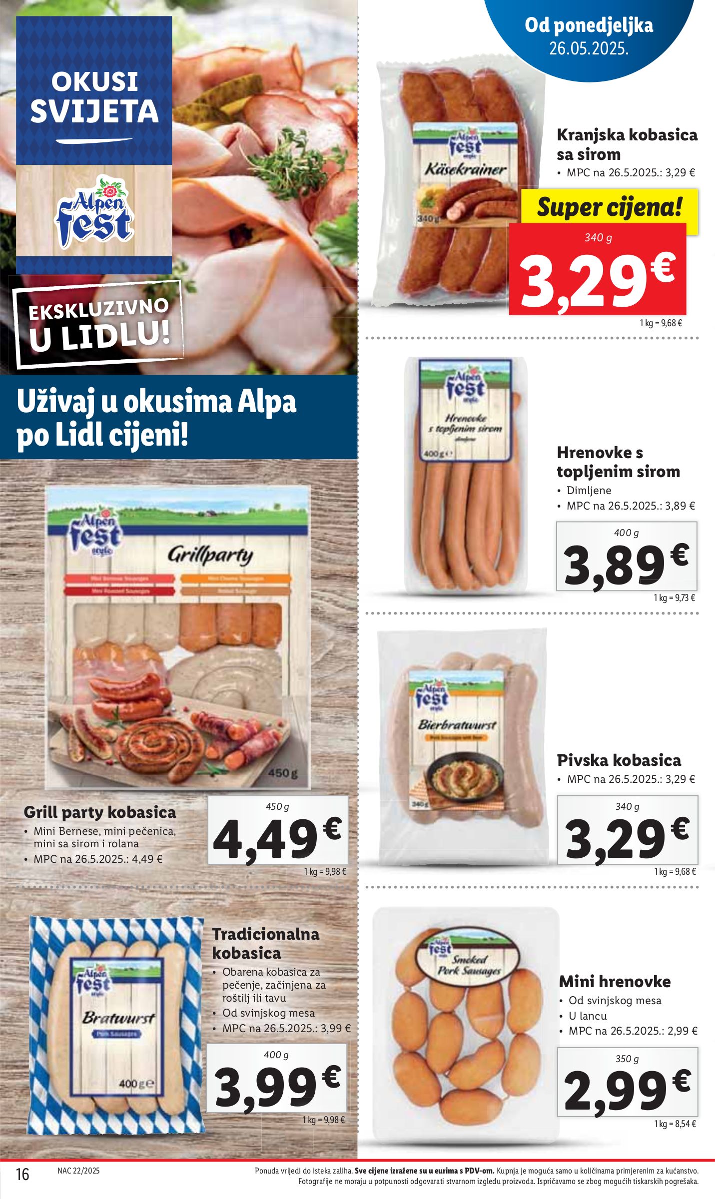 lidl - Prelistajte ovaj Lidl katalog, vrijedi od 26.05. do 01.06. - page: 16 lidl - Prelistajte ovaj Lidl katalog, vrijedi od 26.05. do 01.06. - page: 16