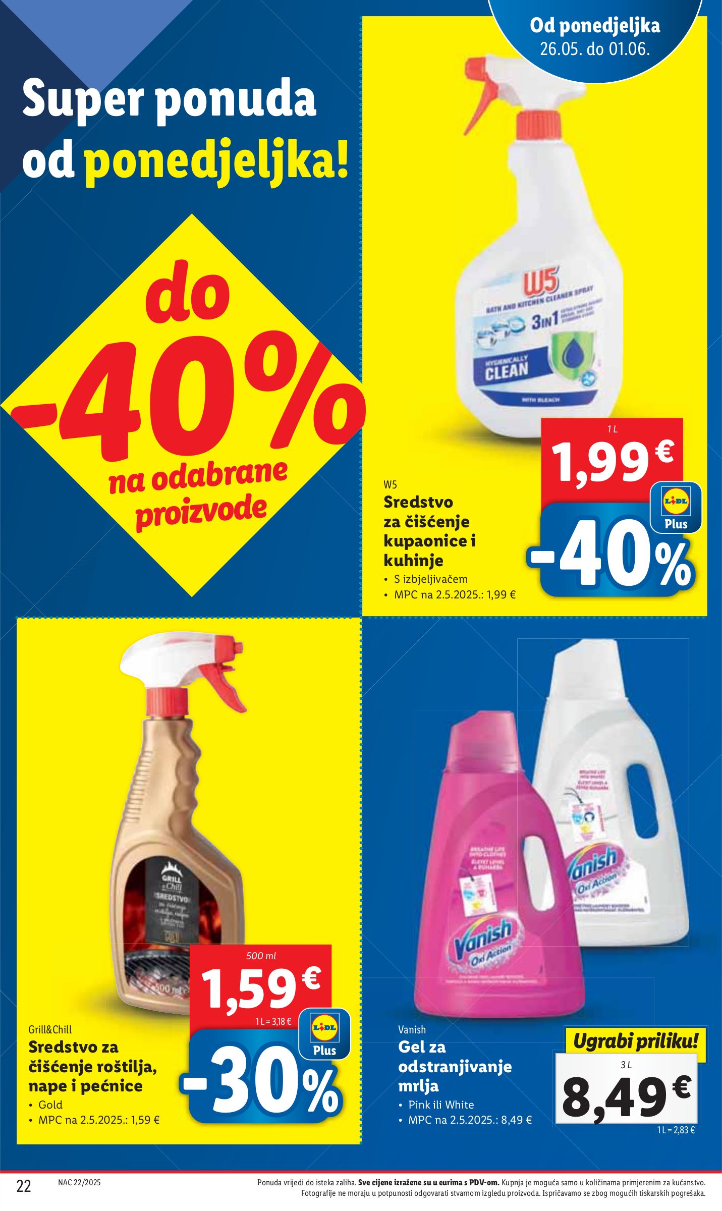 lidl - Prelistajte ovaj Lidl katalog, vrijedi od 26.05. do 01.06. - page: 22 lidl - Prelistajte ovaj Lidl katalog, vrijedi od 26.05. do 01.06. - page: 22