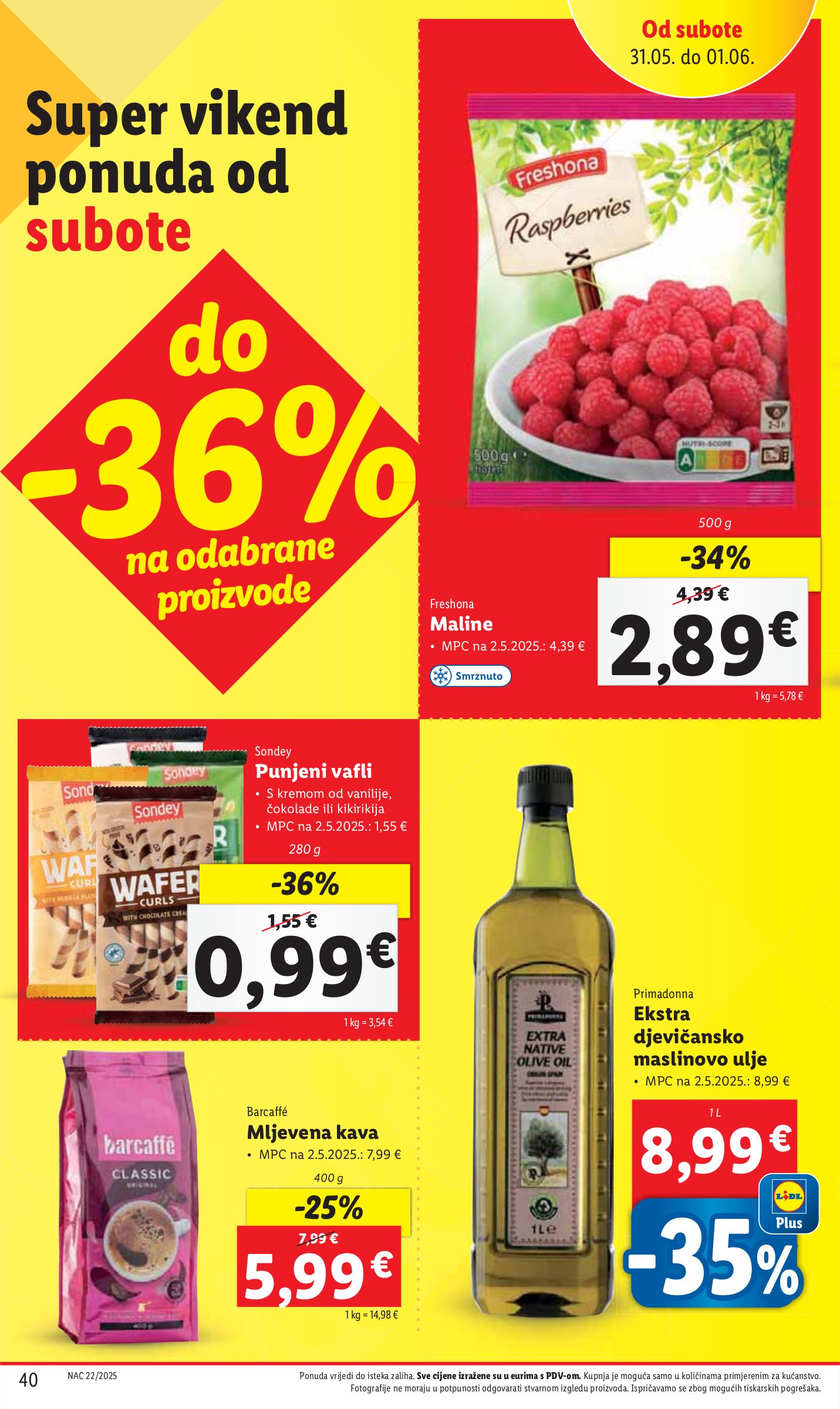 lidl - Prelistajte ovaj Lidl katalog, vrijedi od 29.05. do 01.06. - page: 40 lidl - Prelistajte ovaj Lidl katalog, vrijedi od 29.05. do 01.06. - page: 40