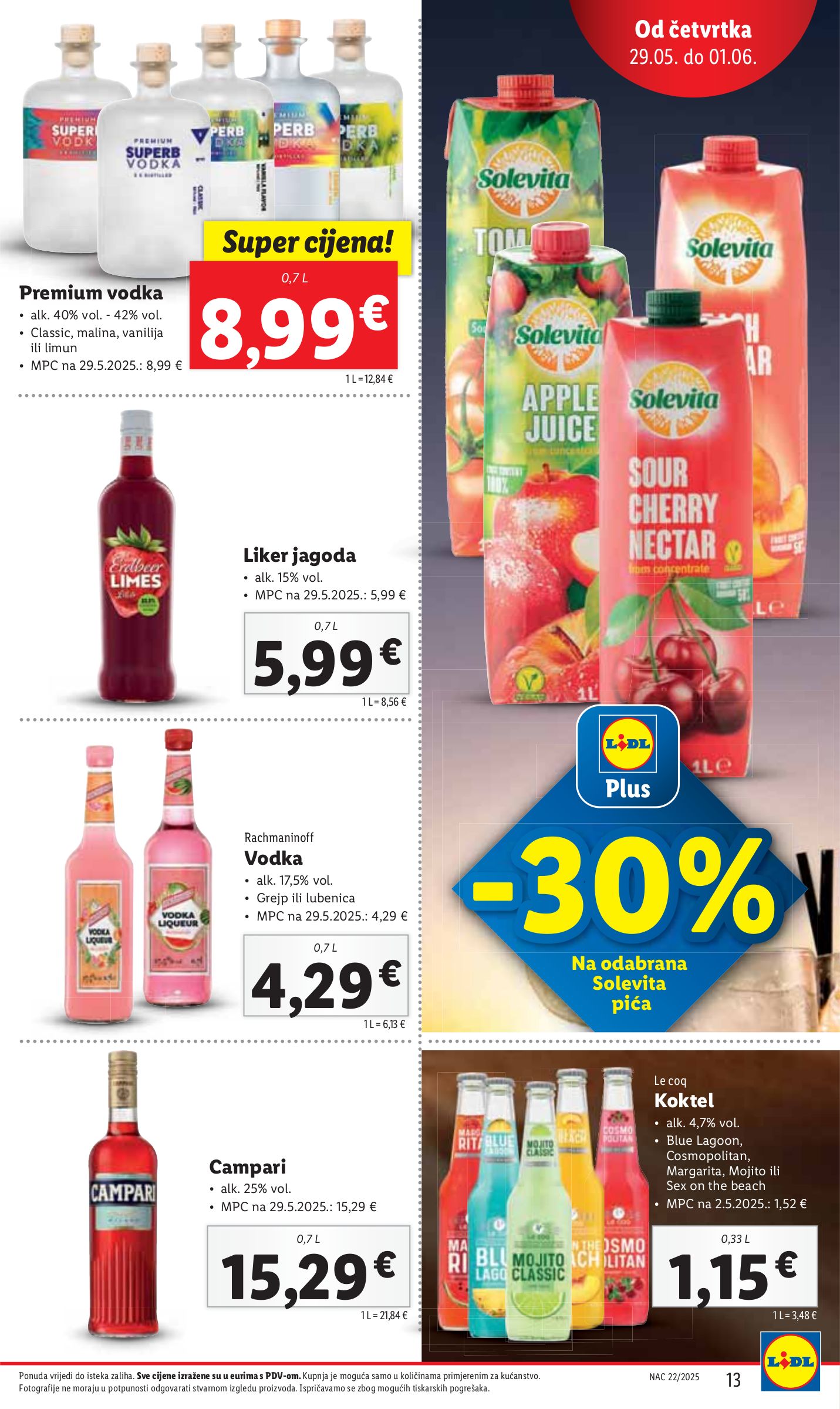 lidl - Prelistajte ovaj Lidl katalog, vrijedi od 29.05. do 01.06. - page: 13 lidl - Prelistajte ovaj Lidl katalog, vrijedi od 29.05. do 01.06. - page: 13
