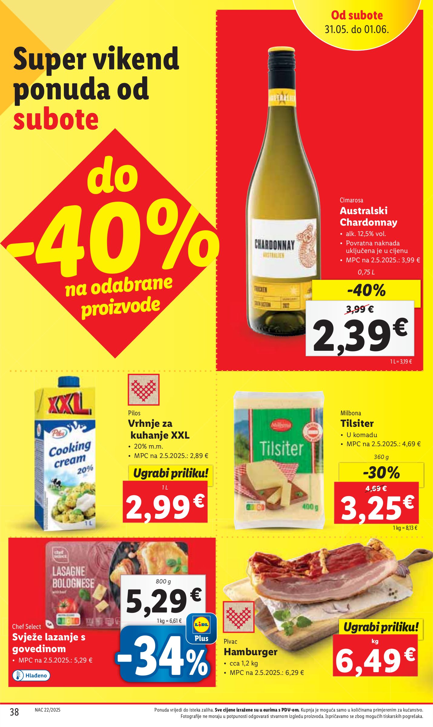lidl - Prelistajte ovaj Lidl katalog, vrijedi od 29.05. do 01.06. - page: 38 lidl - Prelistajte ovaj Lidl katalog, vrijedi od 29.05. do 01.06. - page: 38