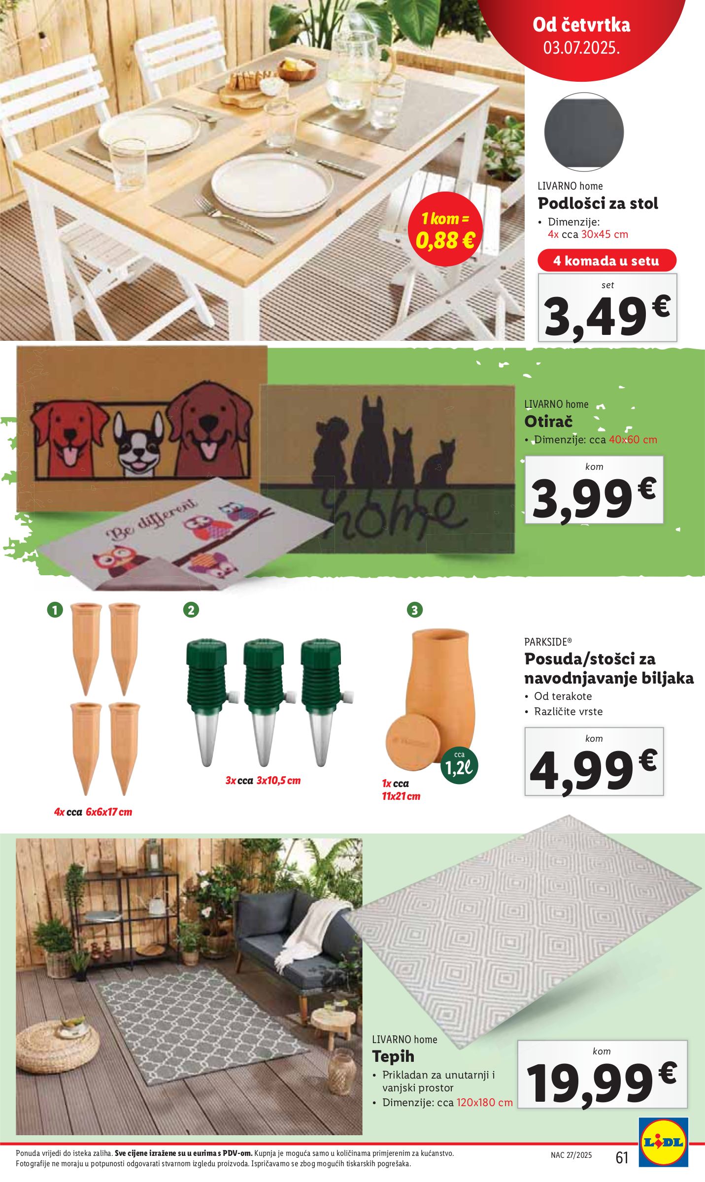 lidl - Prelistajte katalog Lidl, vrijedi od 30.06. do 06.07. - page: 61 lidl - Prelistajte katalog Lidl, vrijedi od 30.06. do 06.07. - page: 61