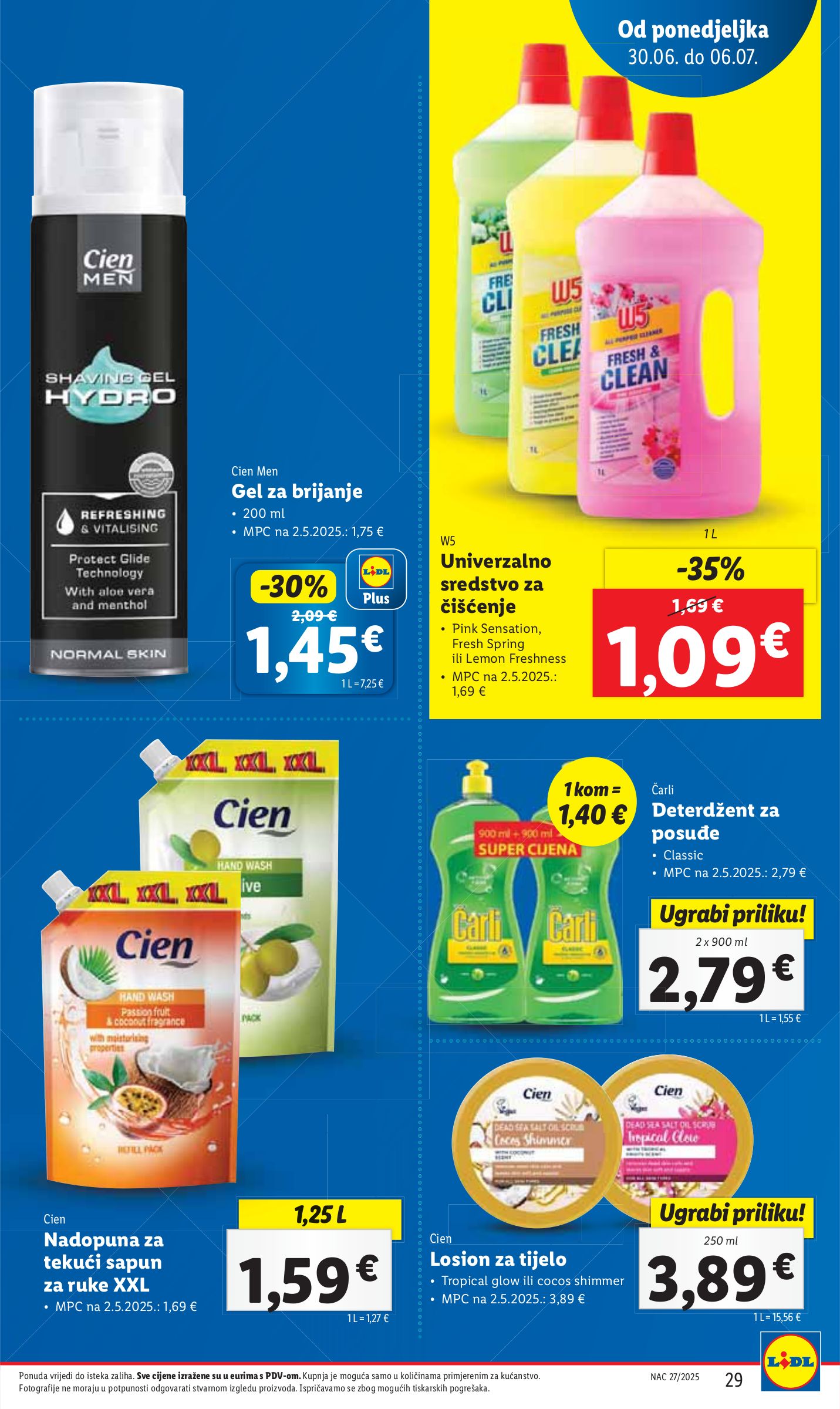 lidl - Prelistajte katalog Lidl, vrijedi od 30.06. do 06.07. - page: 29 lidl - Prelistajte katalog Lidl, vrijedi od 30.06. do 06.07. - page: 29