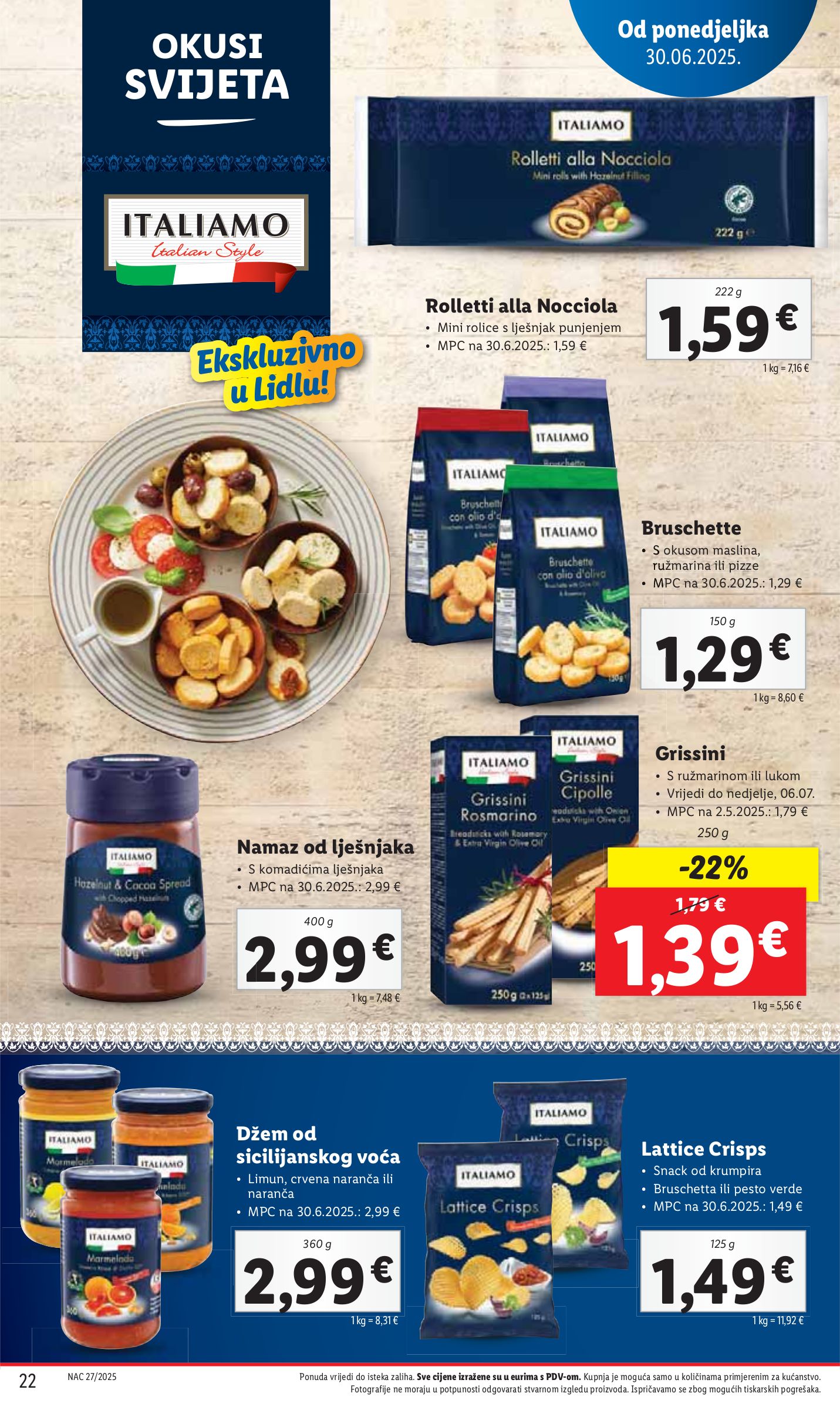 lidl - Prelistajte katalog Lidl, vrijedi od 30.06. do 06.07. - page: 22 lidl - Prelistajte katalog Lidl, vrijedi od 30.06. do 06.07. - page: 22