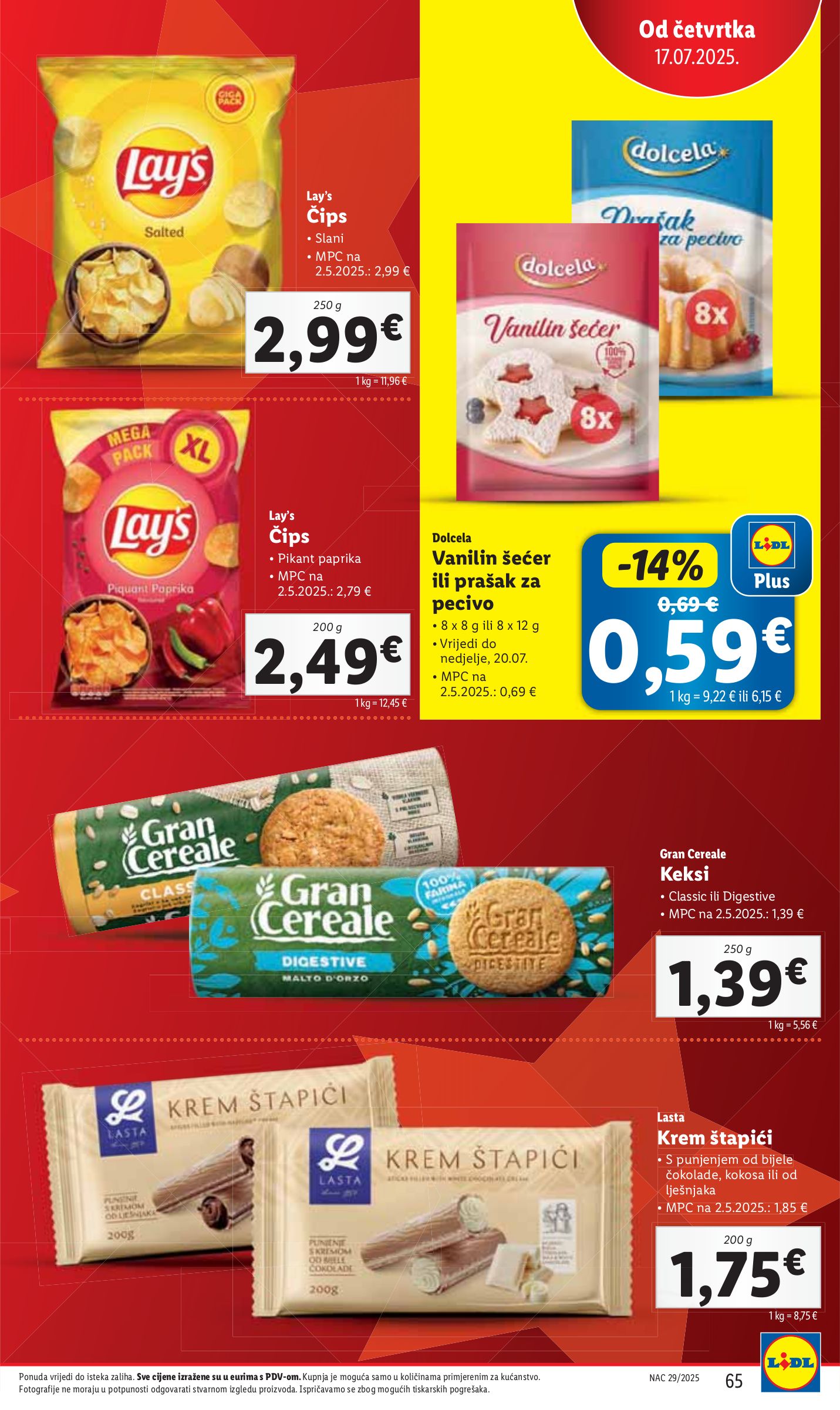 lidl - Prelistajte katalog Lidl, vrijedi od 14.07. do 20.07. - page: 65 lidl - Prelistajte katalog Lidl, vrijedi od 14.07. do 20.07. - page: 65