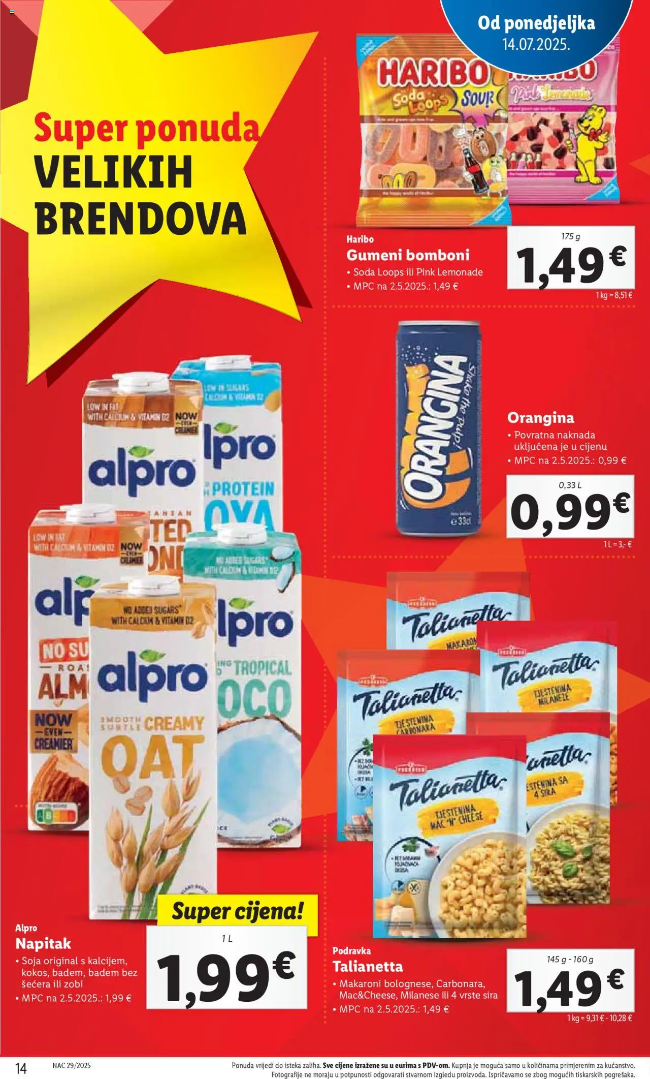 lidl - Katalog Lidl novi 14.07.2025 - 20.07.2025 - page: 14 lidl - Katalog Lidl novi 14.07.2025 - 20.07.2025 - page: 14