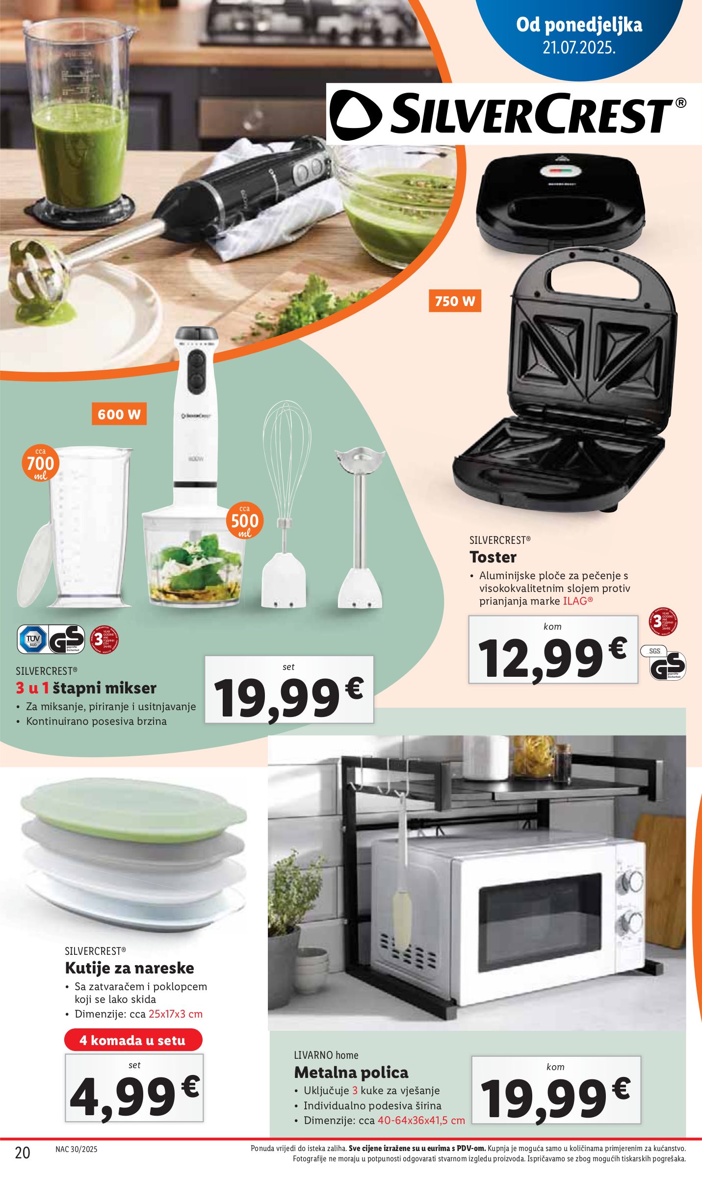 lidl - Prelistajte katalog Lidl, vrijedi od 21.07. do 27.07. - page: 20 lidl - Prelistajte katalog Lidl, vrijedi od 21.07. do 27.07. - page: 20