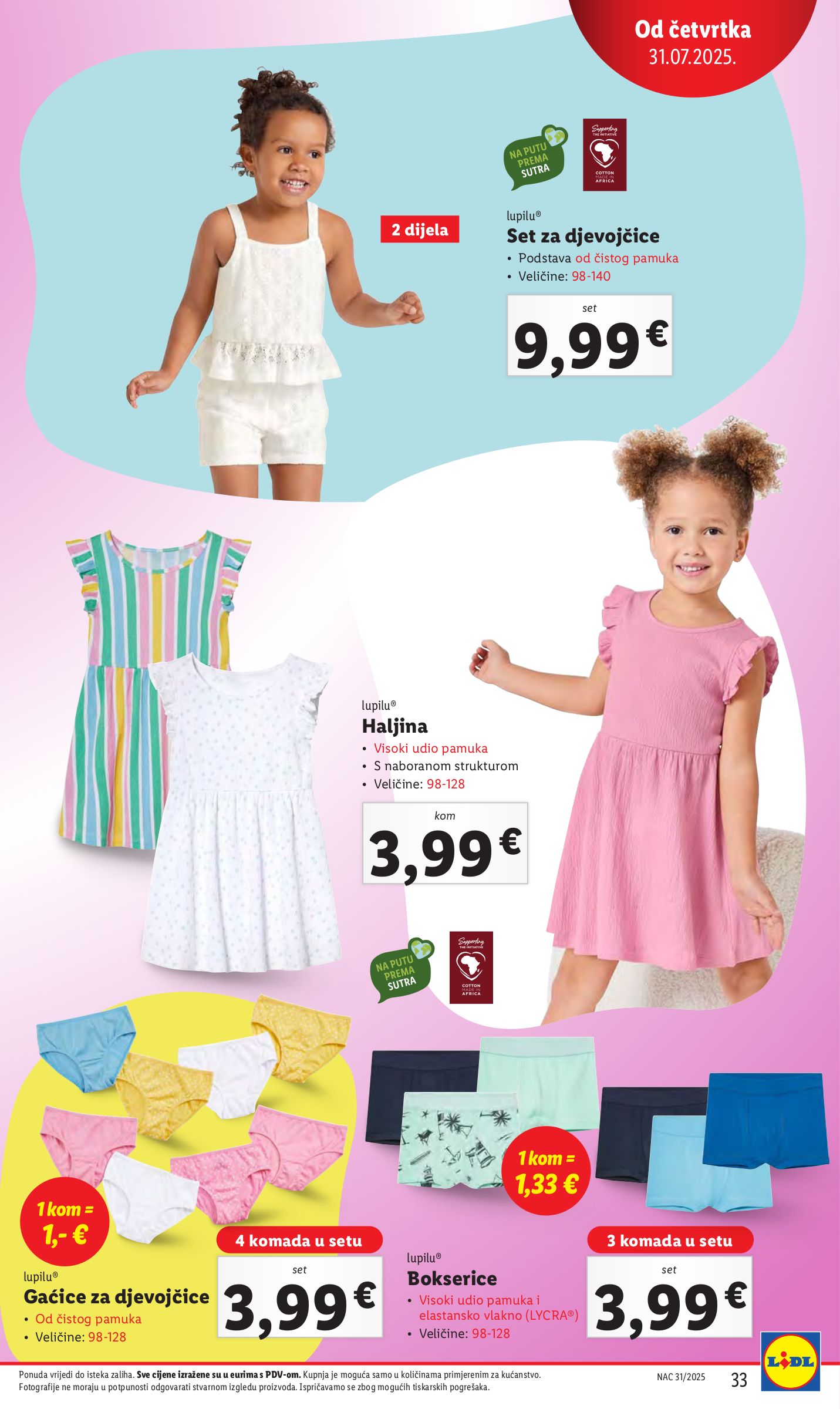 lidl - Prelistajte katalog Lidl, vrijedi od 31.07. do 03.08. - page: 33 lidl - Prelistajte katalog Lidl, vrijedi od 31.07. do 03.08. - page: 33