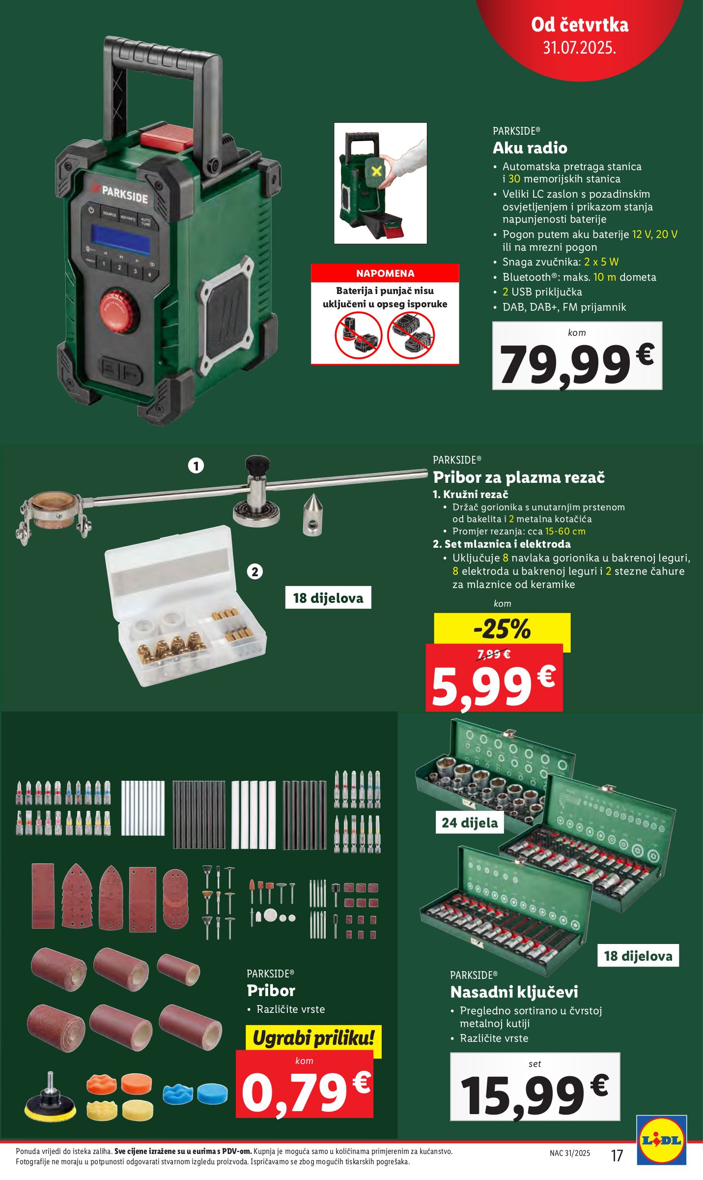 lidl - Prelistajte katalog Lidl, vrijedi od 31.07. do 03.08. - page: 17 lidl - Prelistajte katalog Lidl, vrijedi od 31.07. do 03.08. - page: 17