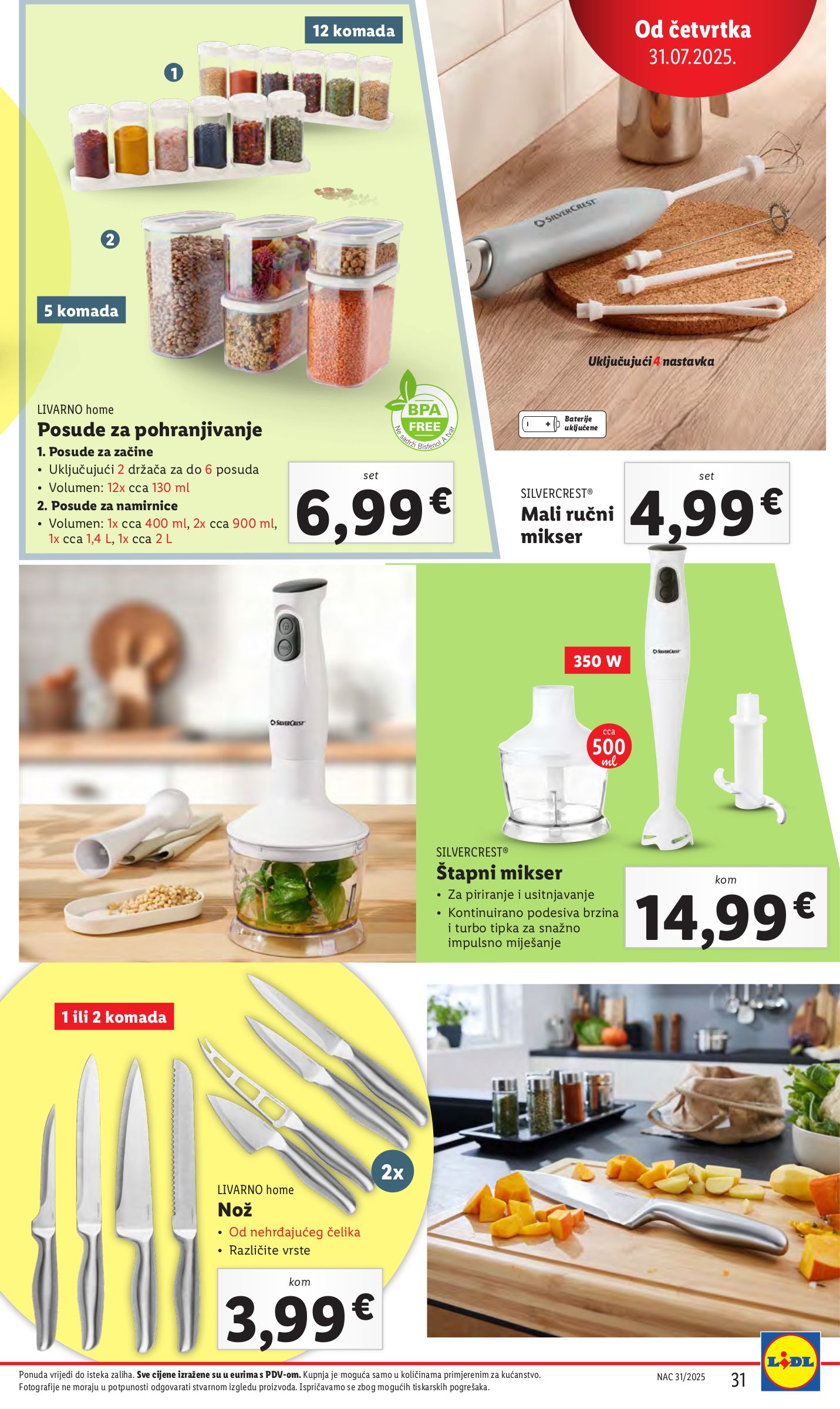 lidl - Prelistajte katalog Lidl, vrijedi od 31.07. do 03.08. - page: 31 lidl - Prelistajte katalog Lidl, vrijedi od 31.07. do 03.08. - page: 31