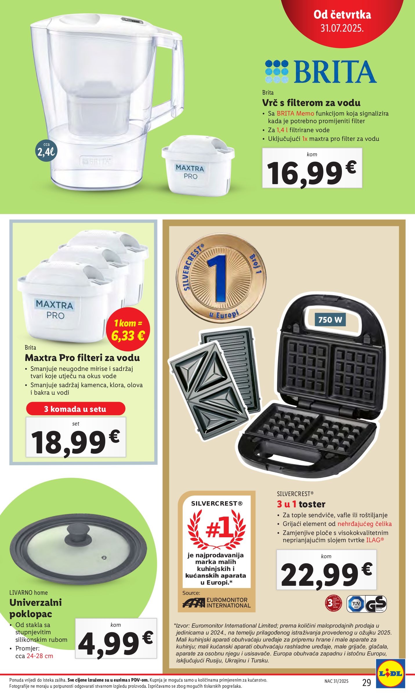 lidl - Prelistajte katalog Lidl, vrijedi od 31.07. do 03.08. - page: 29 lidl - Prelistajte katalog Lidl, vrijedi od 31.07. do 03.08. - page: 29