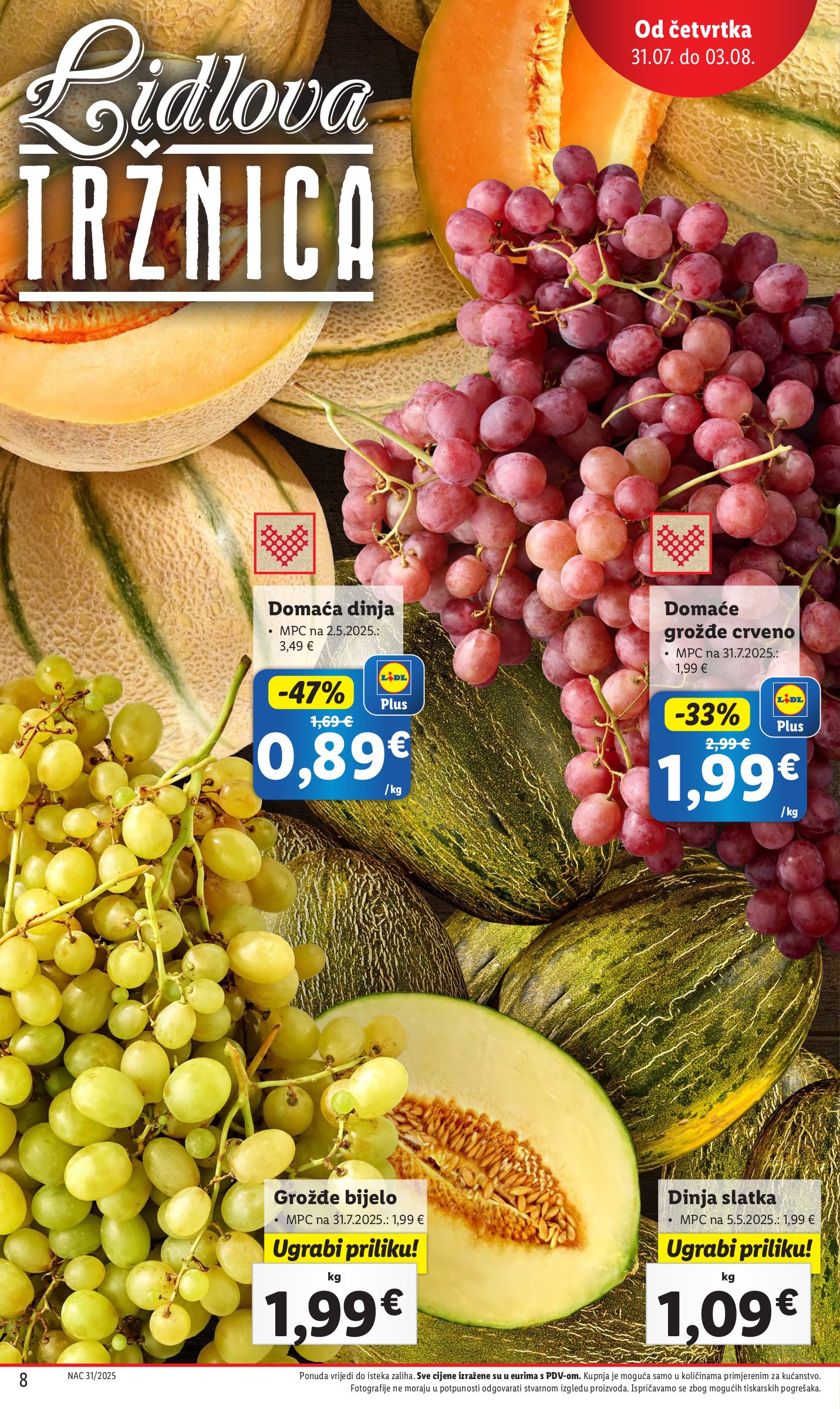 lidl - Prelistajte katalog Lidl, vrijedi od 31.07. do 03.08. - page: 8 lidl - Prelistajte katalog Lidl, vrijedi od 31.07. do 03.08. - page: 8