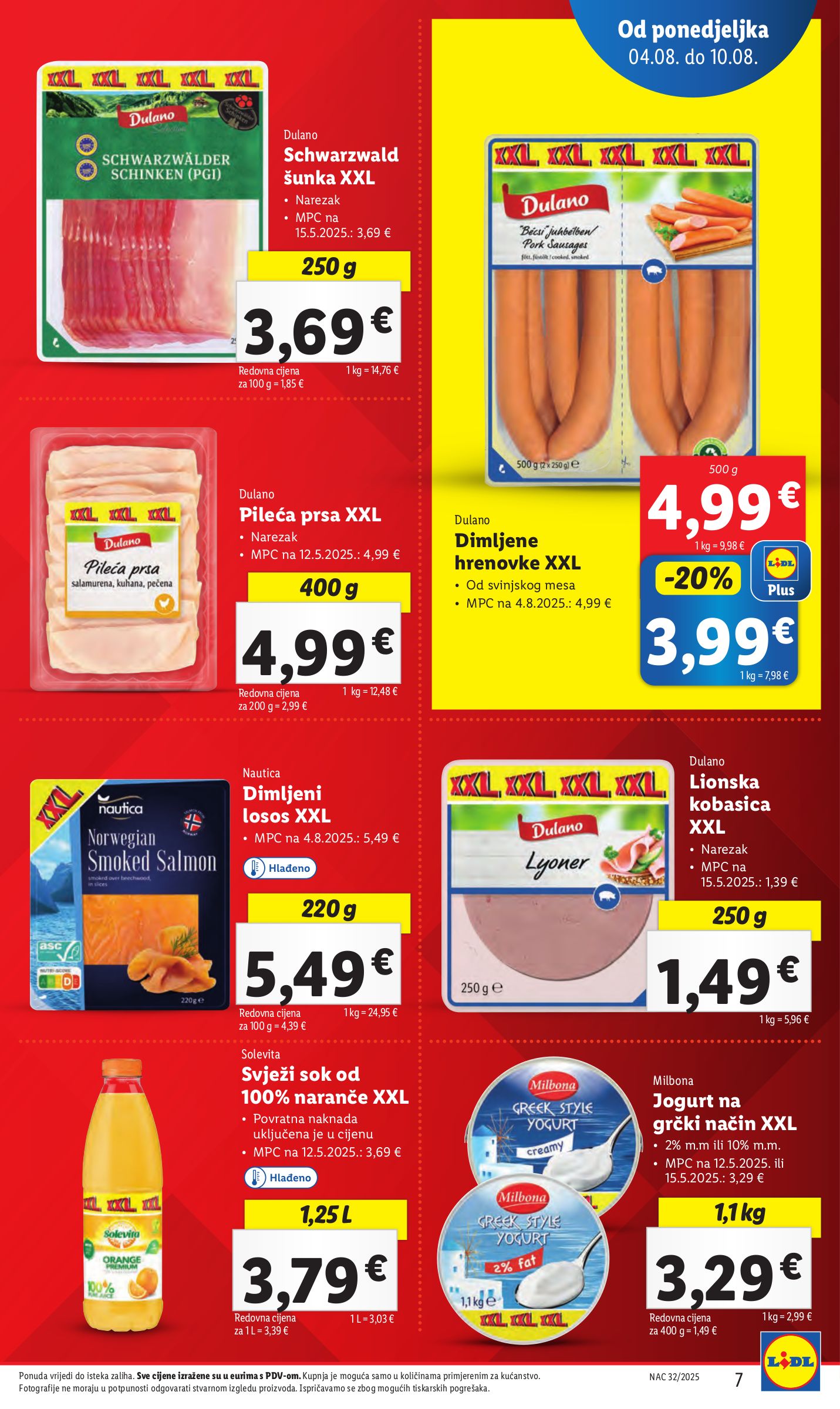 lidl - Prelistajte katalog Lidl, vrijedi od 04.08. do 10.08. - page: 7 lidl - Prelistajte katalog Lidl, vrijedi od 04.08. do 10.08. - page: 7