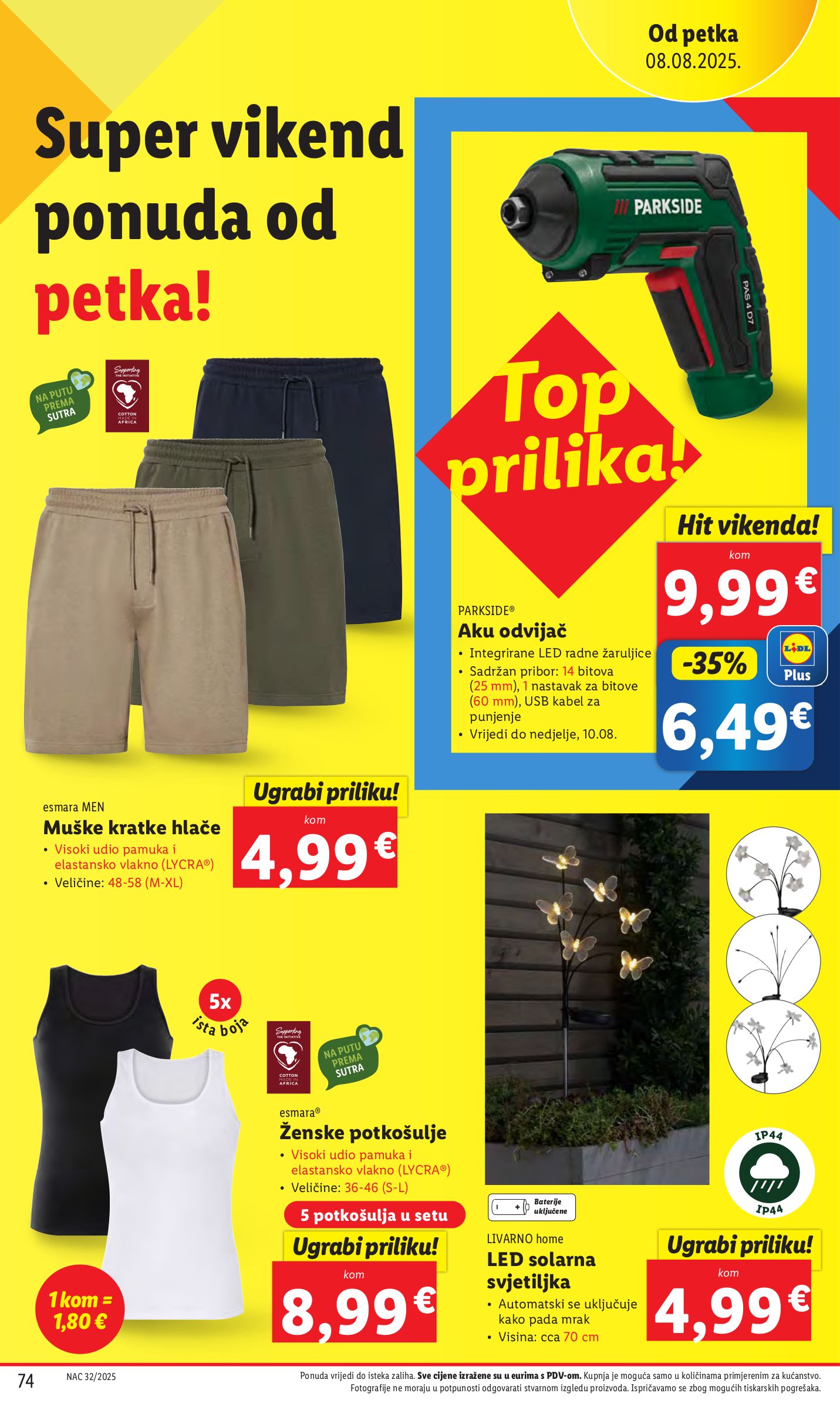lidl - Prelistajte katalog Lidl, vrijedi od 04.08. do 10.08. - page: 74 lidl - Prelistajte katalog Lidl, vrijedi od 04.08. do 10.08. - page: 74