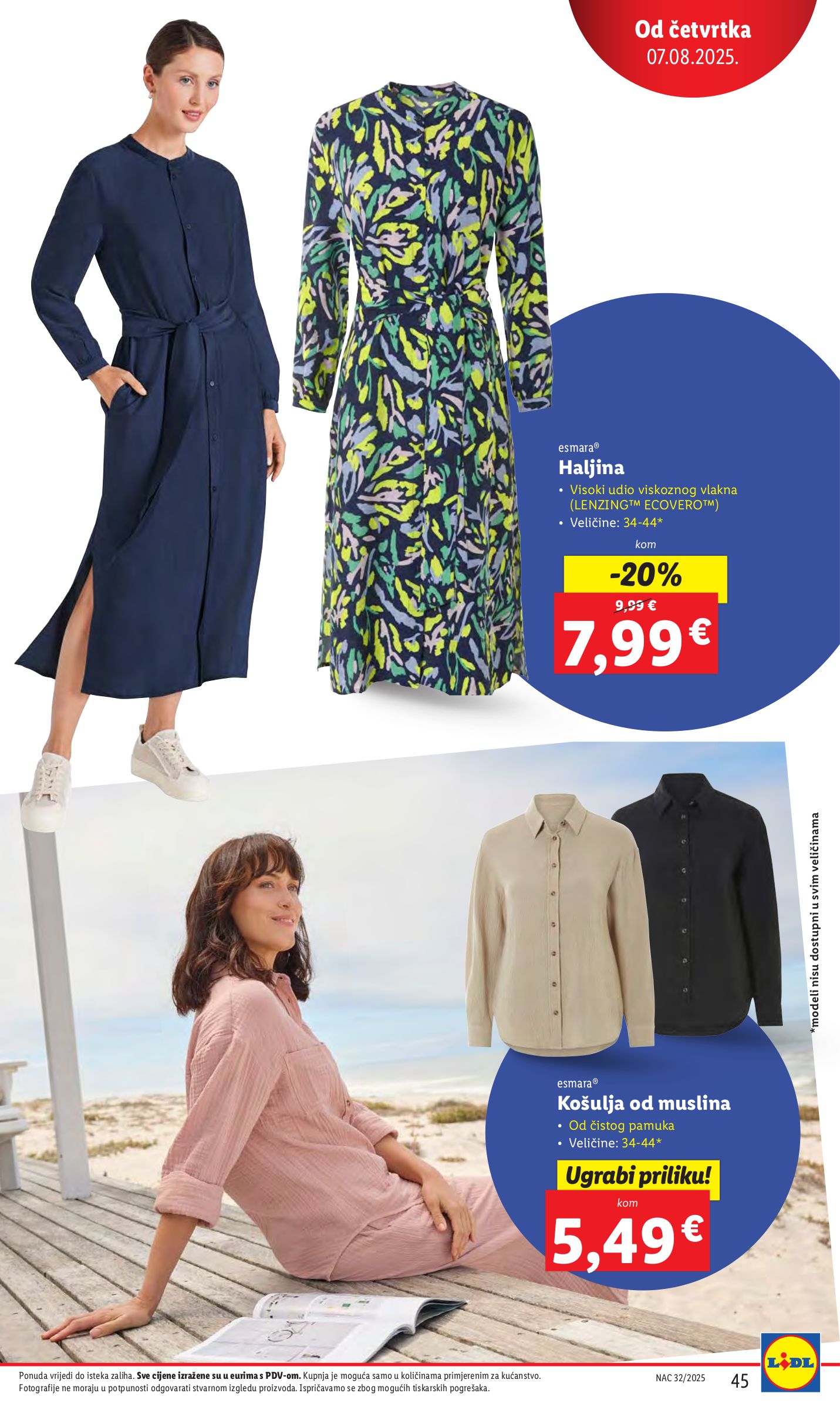lidl - Prelistajte katalog Lidl, vrijedi od 04.08. do 10.08. - page: 45 lidl - Prelistajte katalog Lidl, vrijedi od 04.08. do 10.08. - page: 45