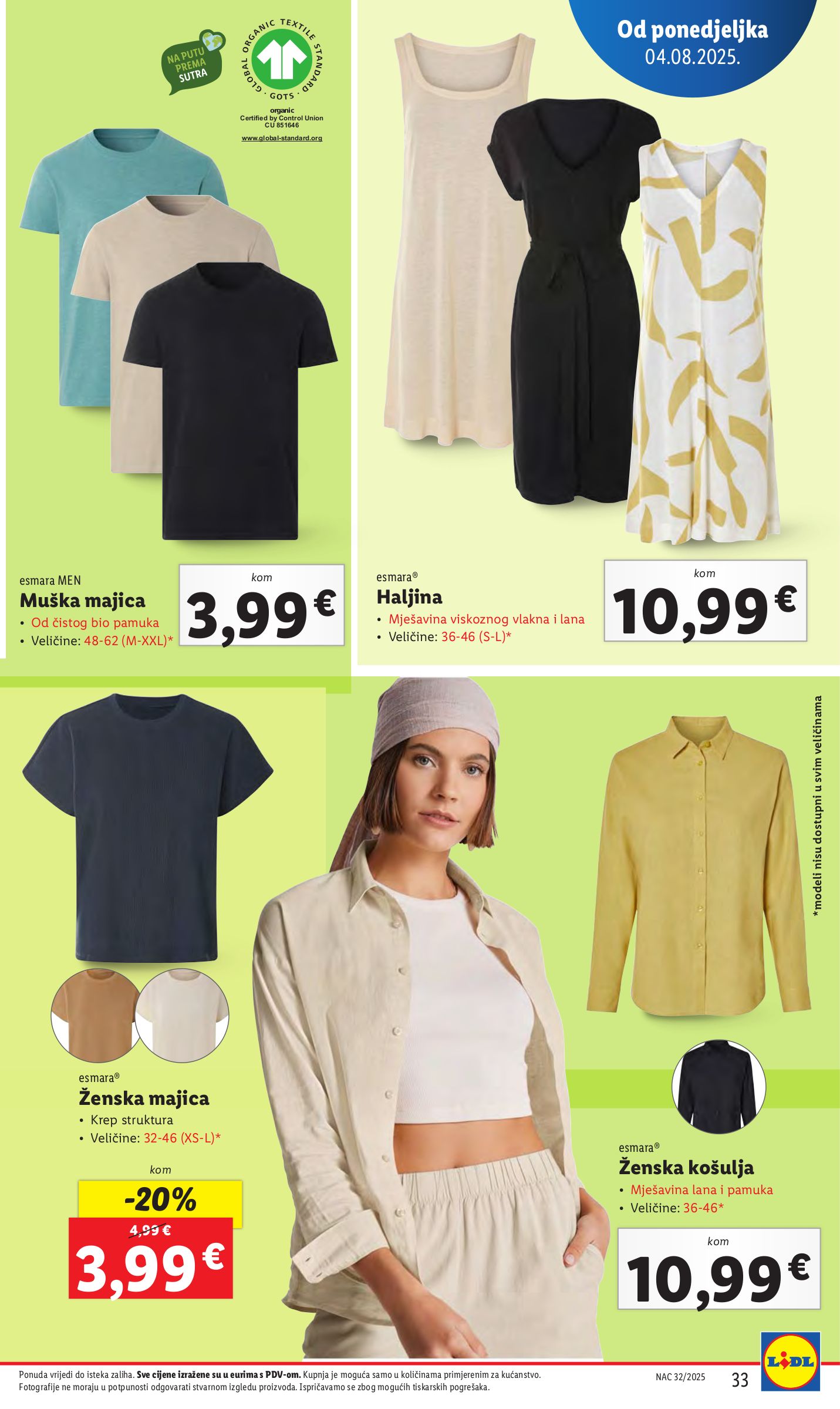 lidl - Prelistajte katalog Lidl, vrijedi od 04.08. do 10.08. - page: 33 lidl - Prelistajte katalog Lidl, vrijedi od 04.08. do 10.08. - page: 33