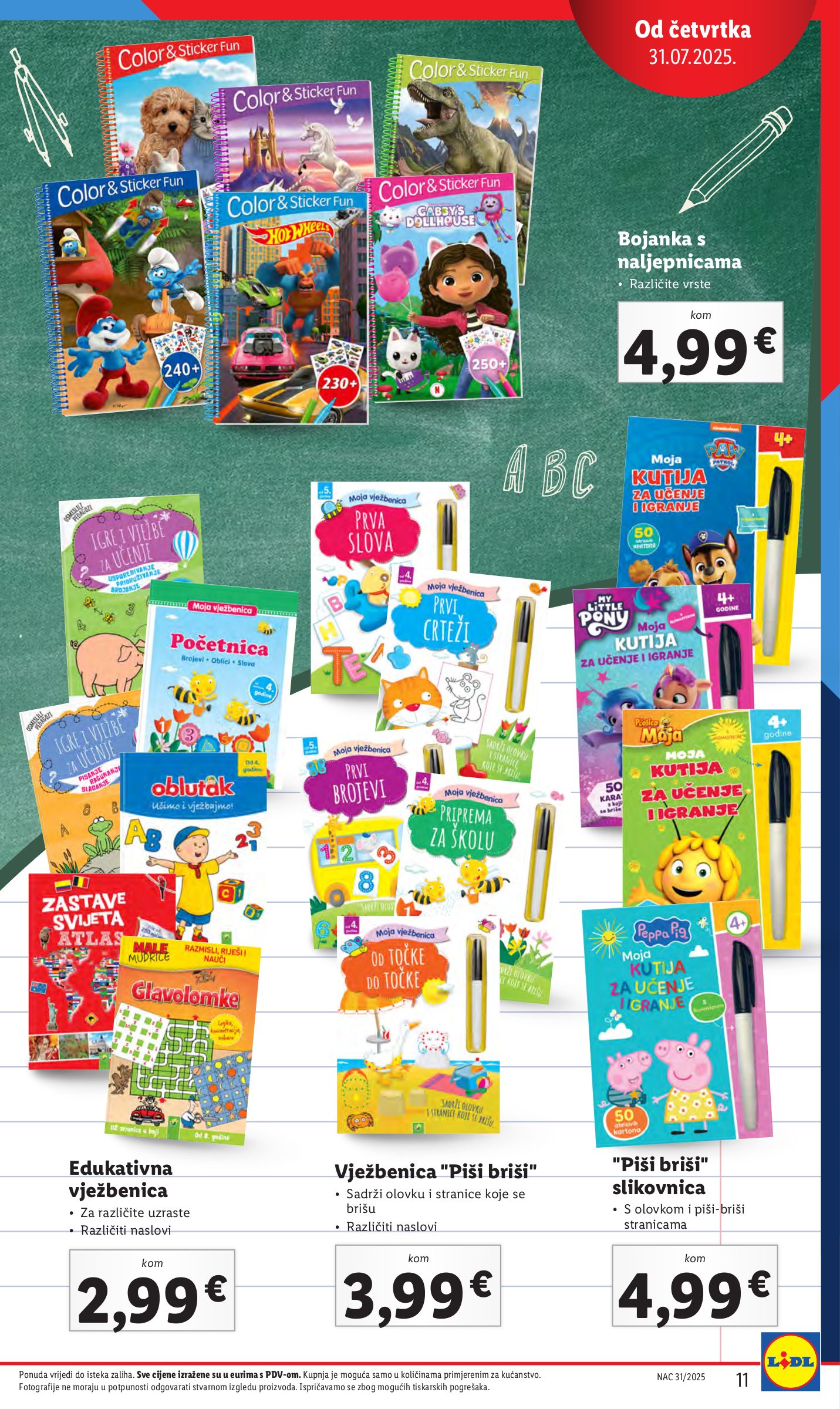 lidl - Prelistajte katalog Lidl - Pripremi se za novu školsku godinu, vrijedi od 31.07. do 31.08. - page: 11