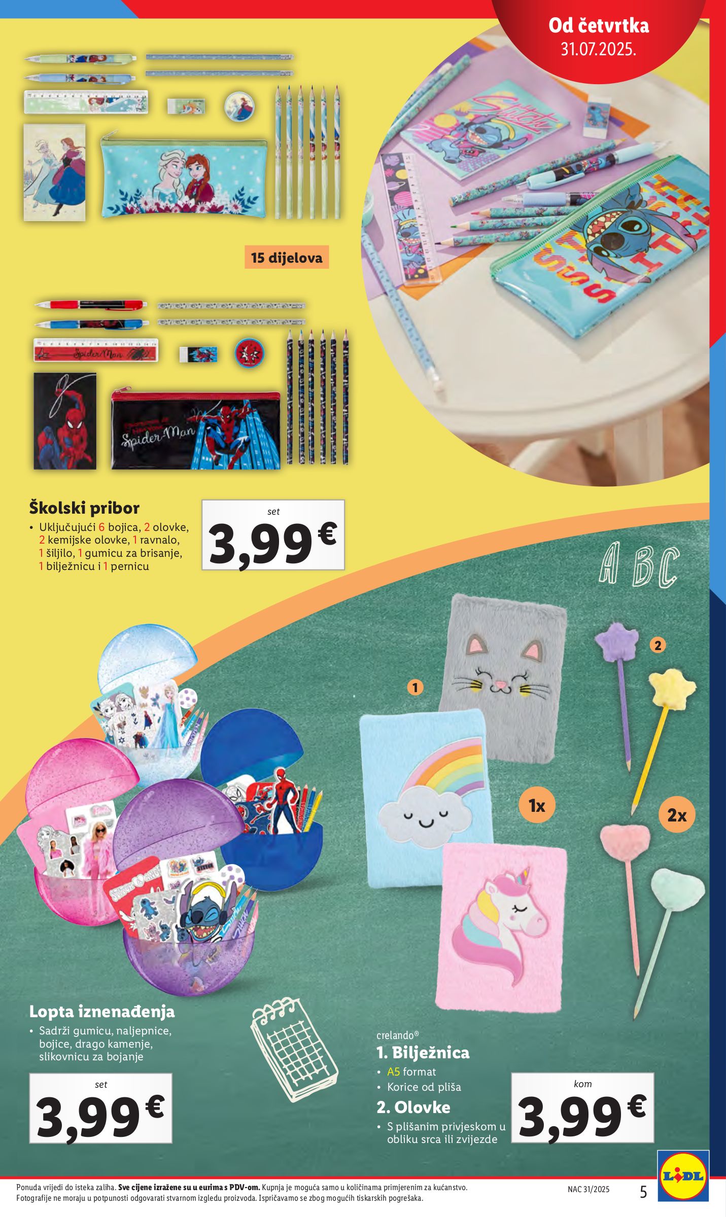 lidl - Prelistajte katalog Lidl - Pripremi se za novu školsku godinu, vrijedi od 31.07. do 31.08. - page: 5
