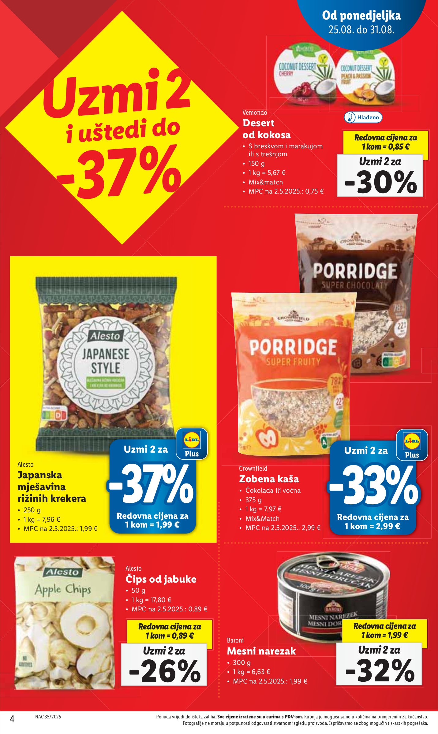 lidl - Prelistajte katalog Lidl, vrijedi od 25.08. do 31.08. - page: 4 lidl - Prelistajte katalog Lidl, vrijedi od 25.08. do 31.08. - page: 4