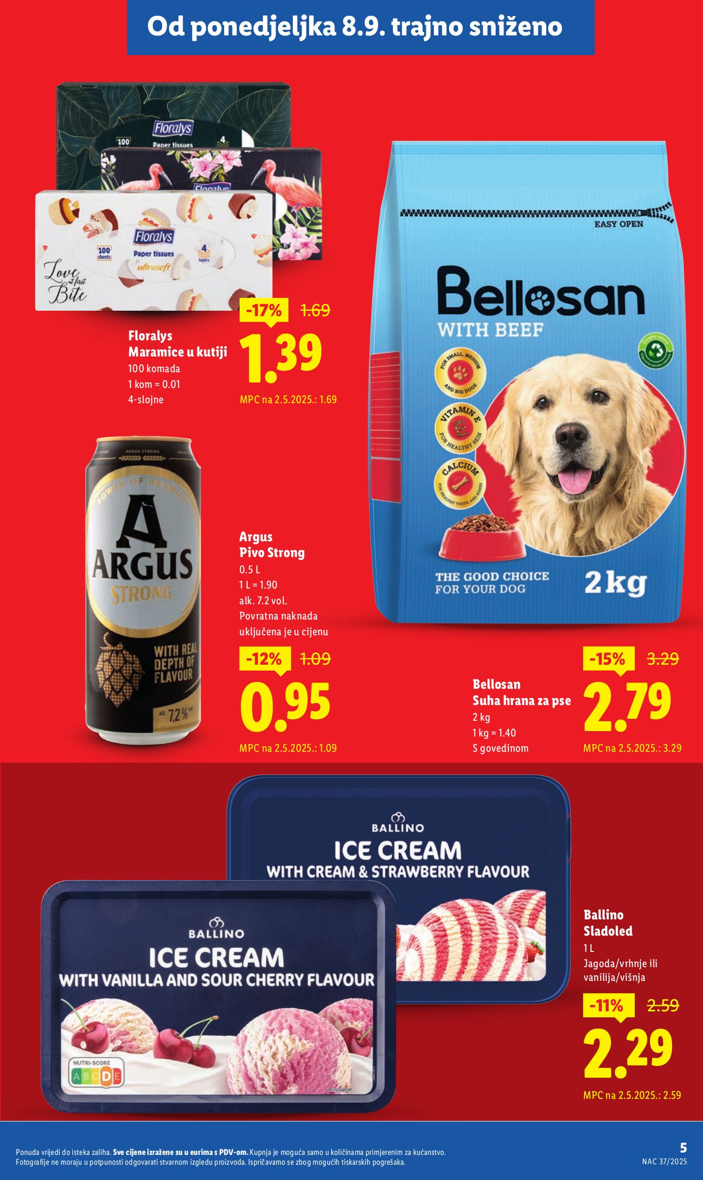 lidl - Prelistajte katalog Lidl - Nastavljamo trajno snižavati cijene, vrijedi od 08.09. do 28.09. - page: 5