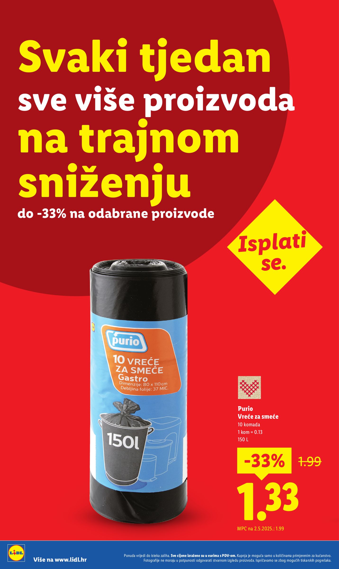 lidl - Prelistajte katalog Lidl - Nastavljamo trajno snižavati cijene, vrijedi od 29.09. do 05.10. - page: 7