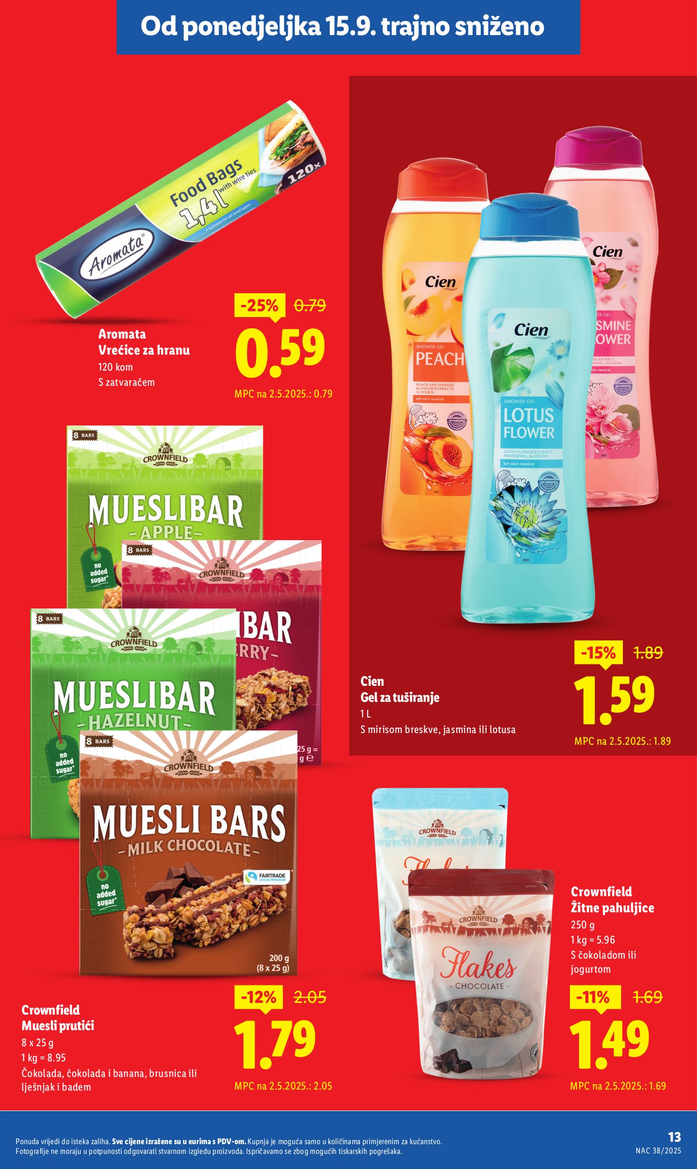 lidl - Prelistajte katalog Lidl - Nastavljamo trajno snižavati cijene, vrijedi od 29.09. do 05.10. - page: 12