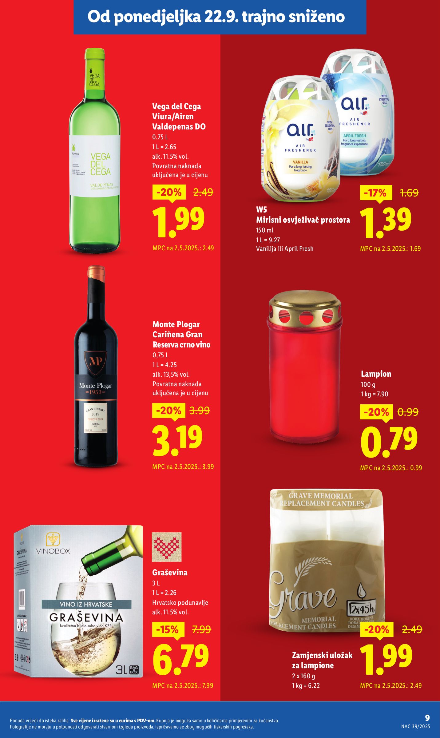lidl - Prelistajte katalog Lidl - Nastavljamo trajno snižavati cijene, vrijedi od 29.09. do 05.10. - page: 8