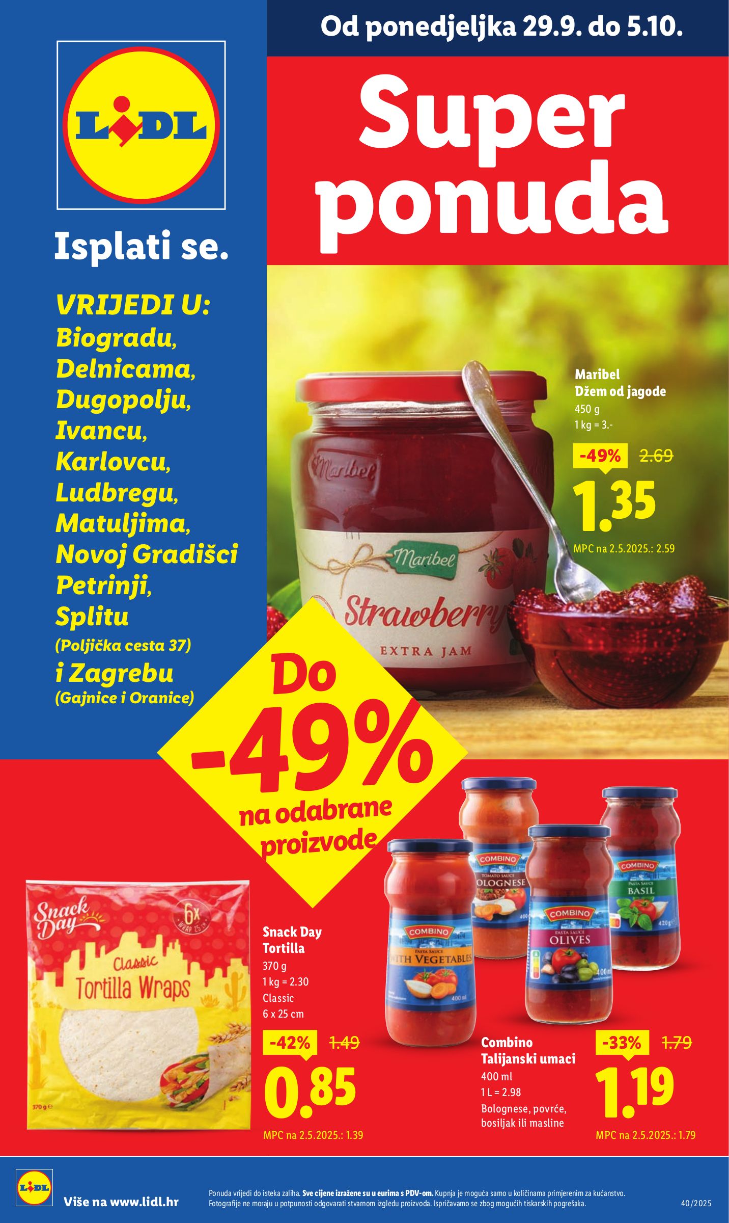 lidl - Prelistajte katalog Lidl - Super Ponuda, vrijedi od 29.09. do 05.10.