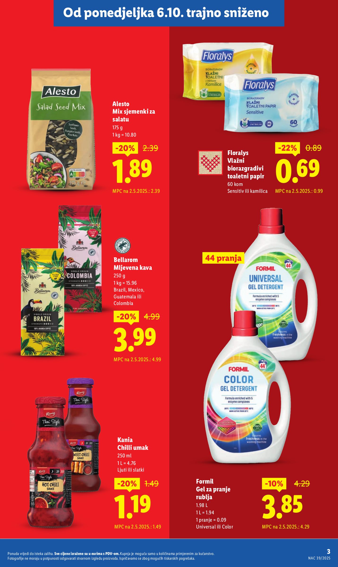 lidl - Prelistajte katalog Lidl - Nastavljamo trajno snižavati cijene, vrijedi od 08.09. do 12.10. - page: 3