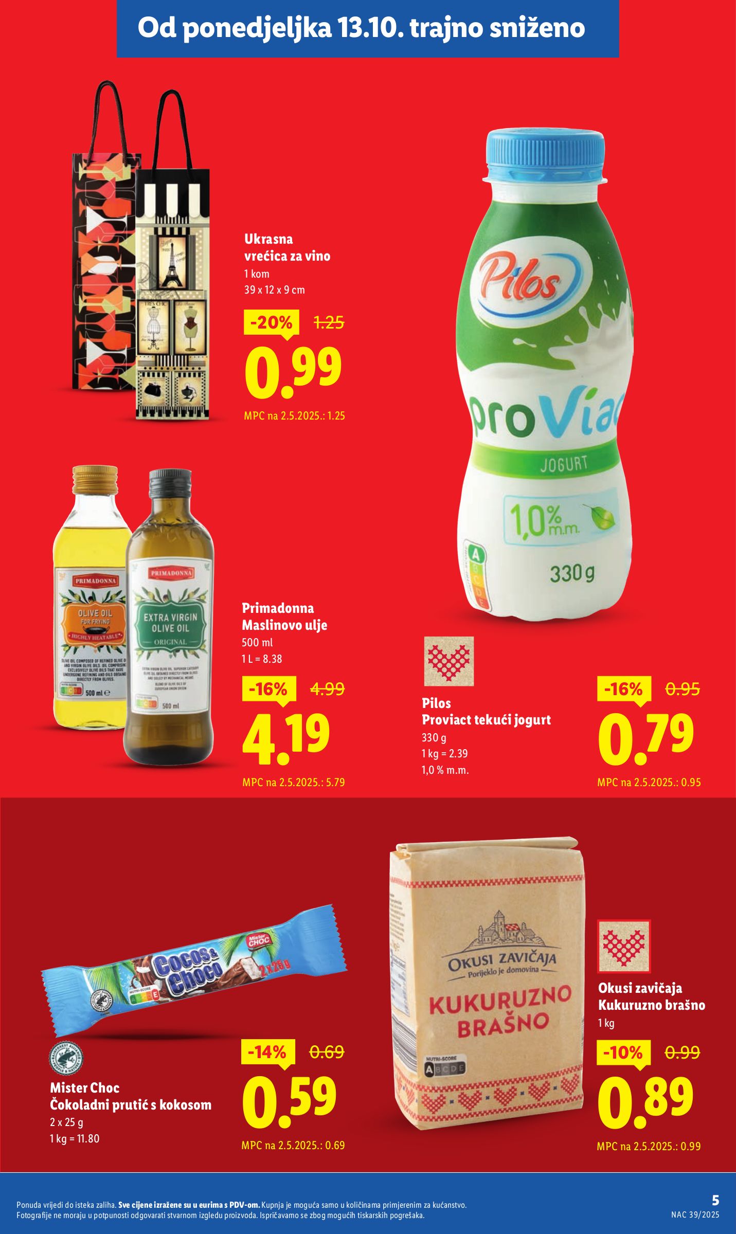 lidl - Prelistajte katalog Lidl - Nastavljamo trajno snižavati cijene, vrijedi od 13.09. do 19.10. - page: 5