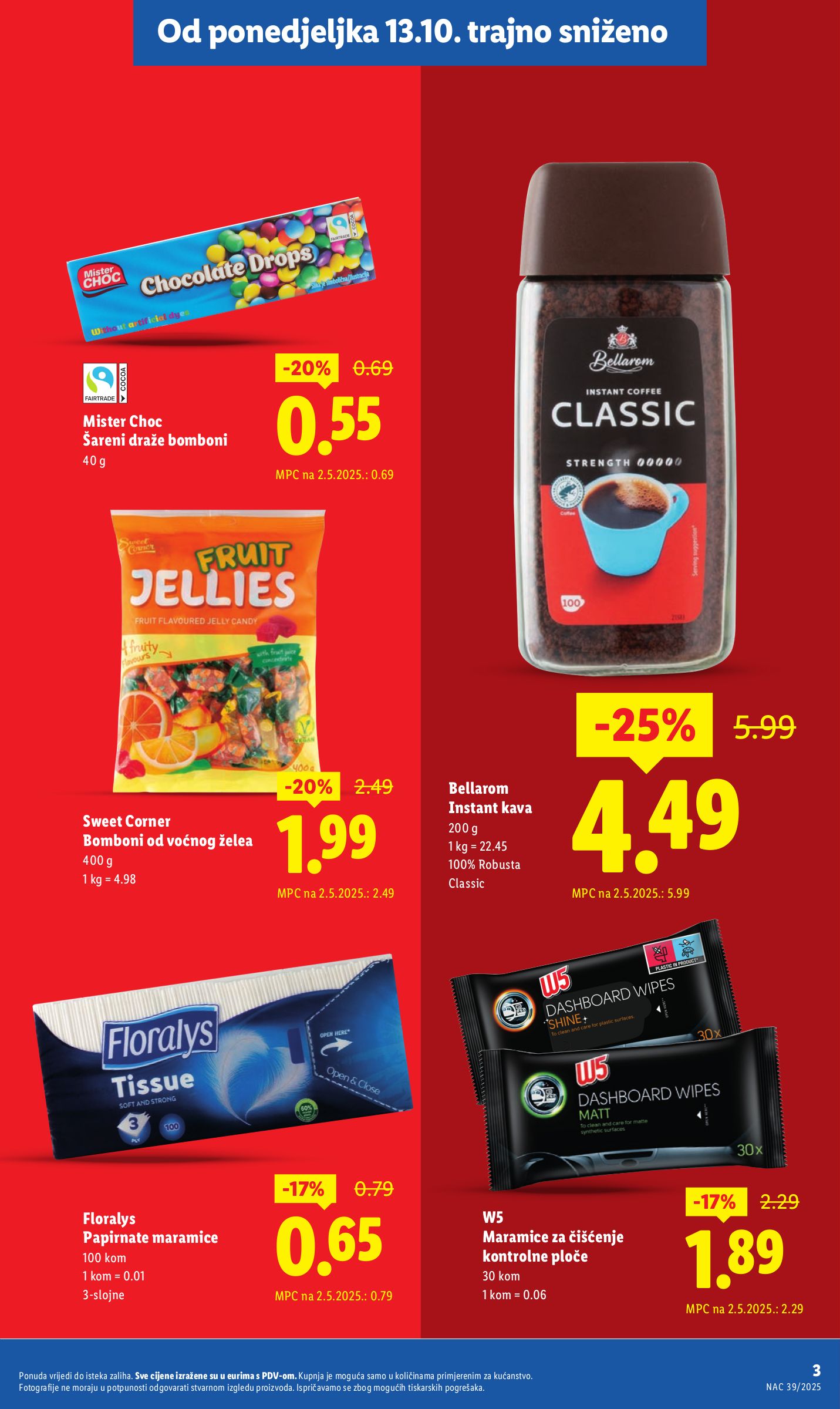 lidl - Prelistajte katalog Lidl - Nastavljamo trajno snižavati cijene, vrijedi od 13.09. do 19.10. - page: 3