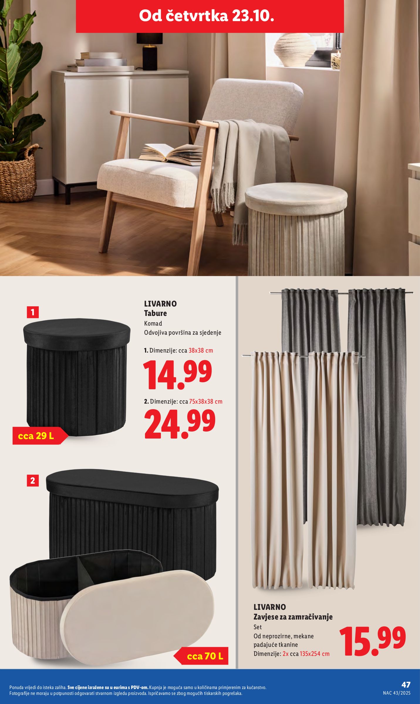 lidl - Prelistajte katalog Lidl, vrijedi od 20.10. do 26.10. - page: 47 lidl - Prelistajte katalog Lidl, vrijedi od 20.10. do 26.10. - page: 47