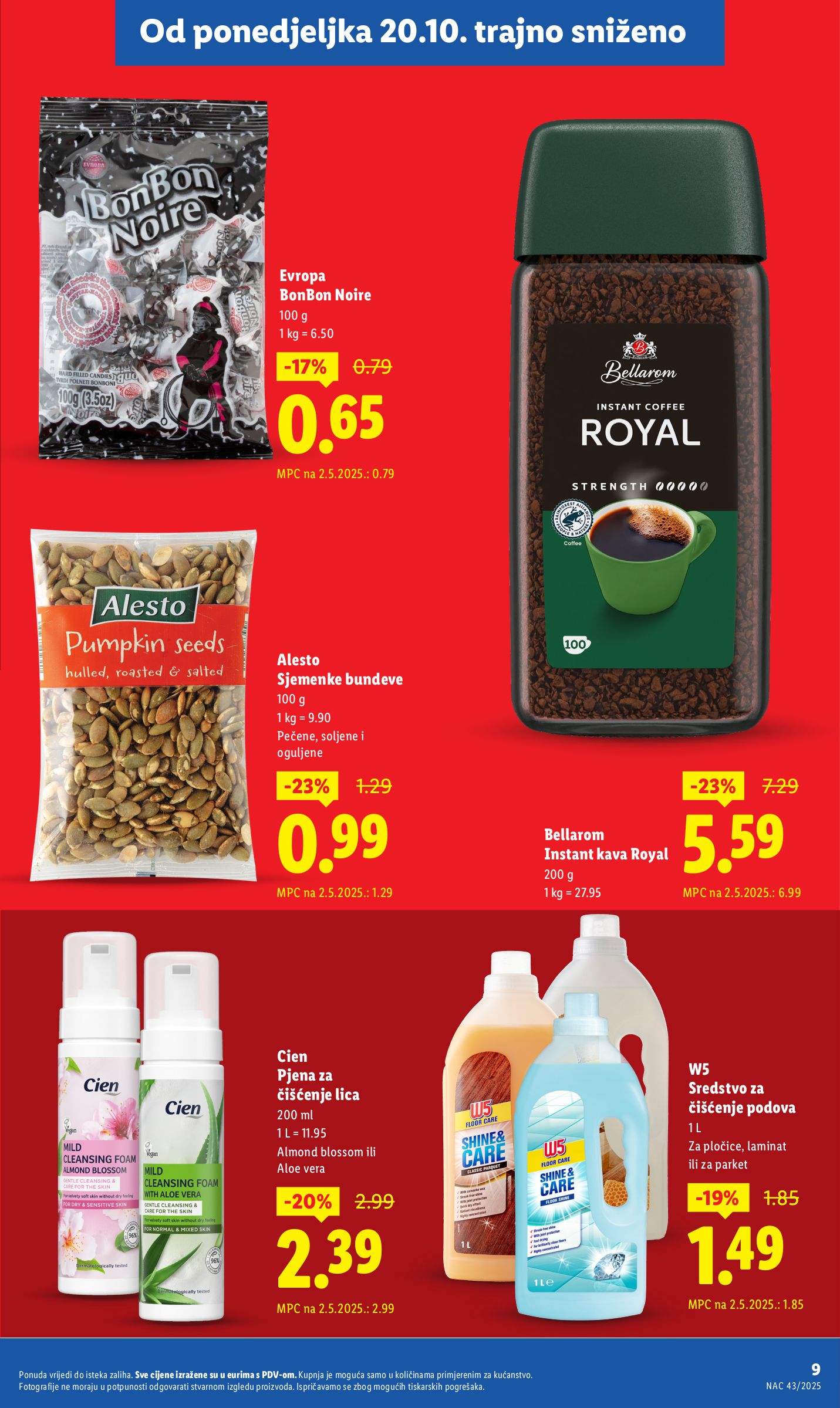 lidl - Prelistajte katalog Lidl - Nastavljamo trajno snižavati cijene, vrijedi od 08.09. do 02.11. - page: 9