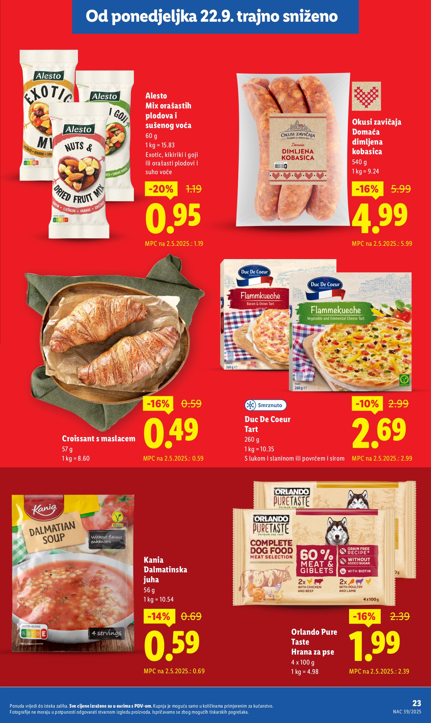 lidl - Prelistajte katalog Lidl - Nastavljamo trajno snižavati cijene, vrijedi od 08.09. do 02.11. - page: 23