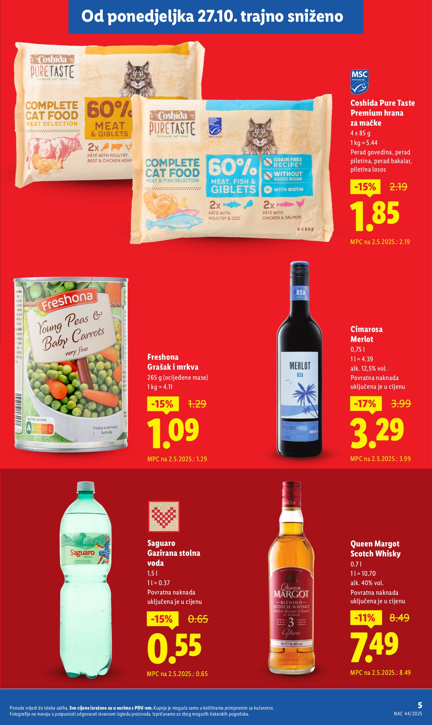 lidl - Prelistajte katalog Lidl - Nastavljamo trajno snižavati cijene, vrijedi od 08.09. do 02.11. - page: 5