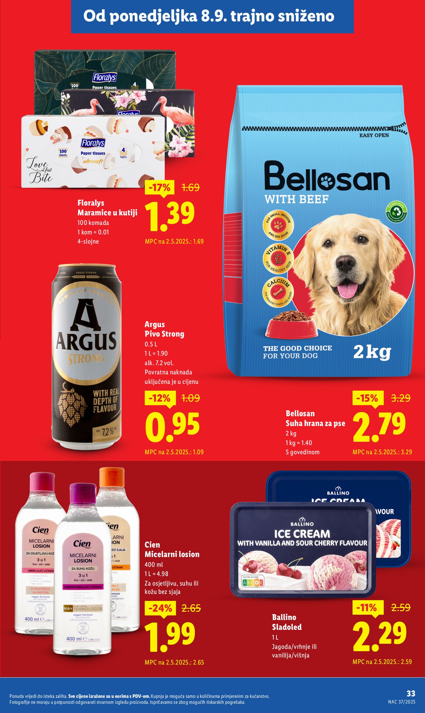 lidl - Prelistajte katalog Lidl - Nastavljamo trajno snižavati cijene, vrijedi od 08.09. do 02.11. - page: 33