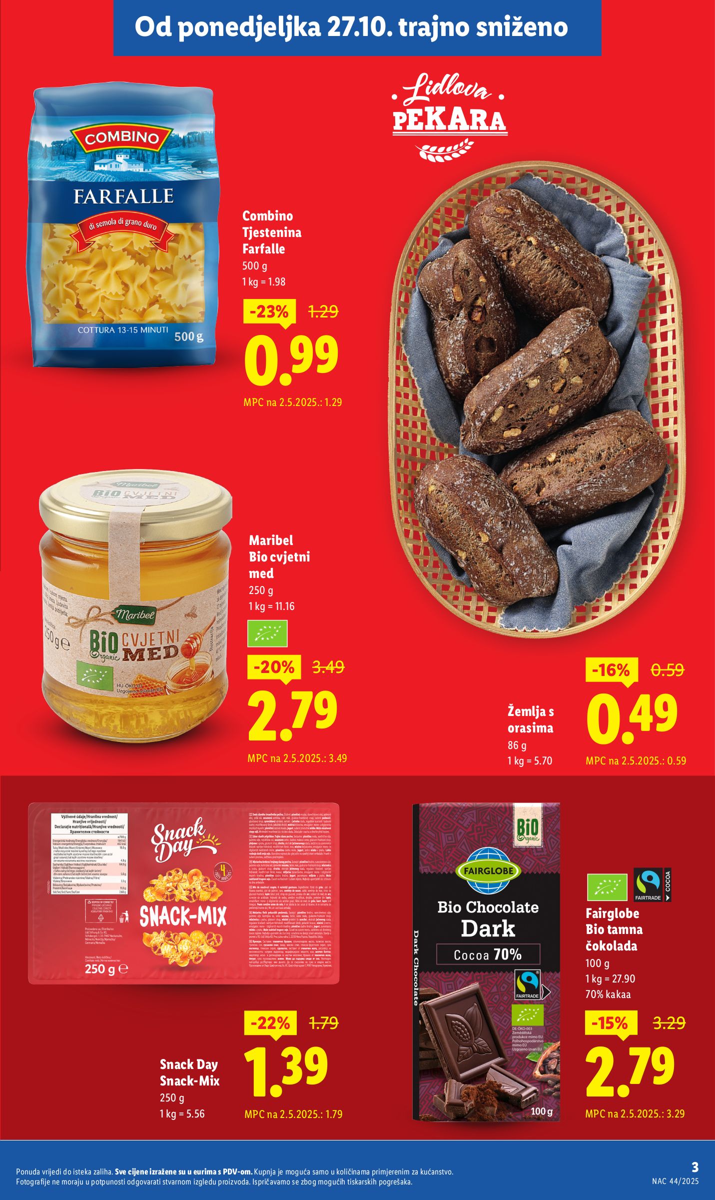 lidl - Prelistajte katalog Lidl - Nastavljamo trajno snižavati cijene, vrijedi od 08.09. do 02.11. - page: 3