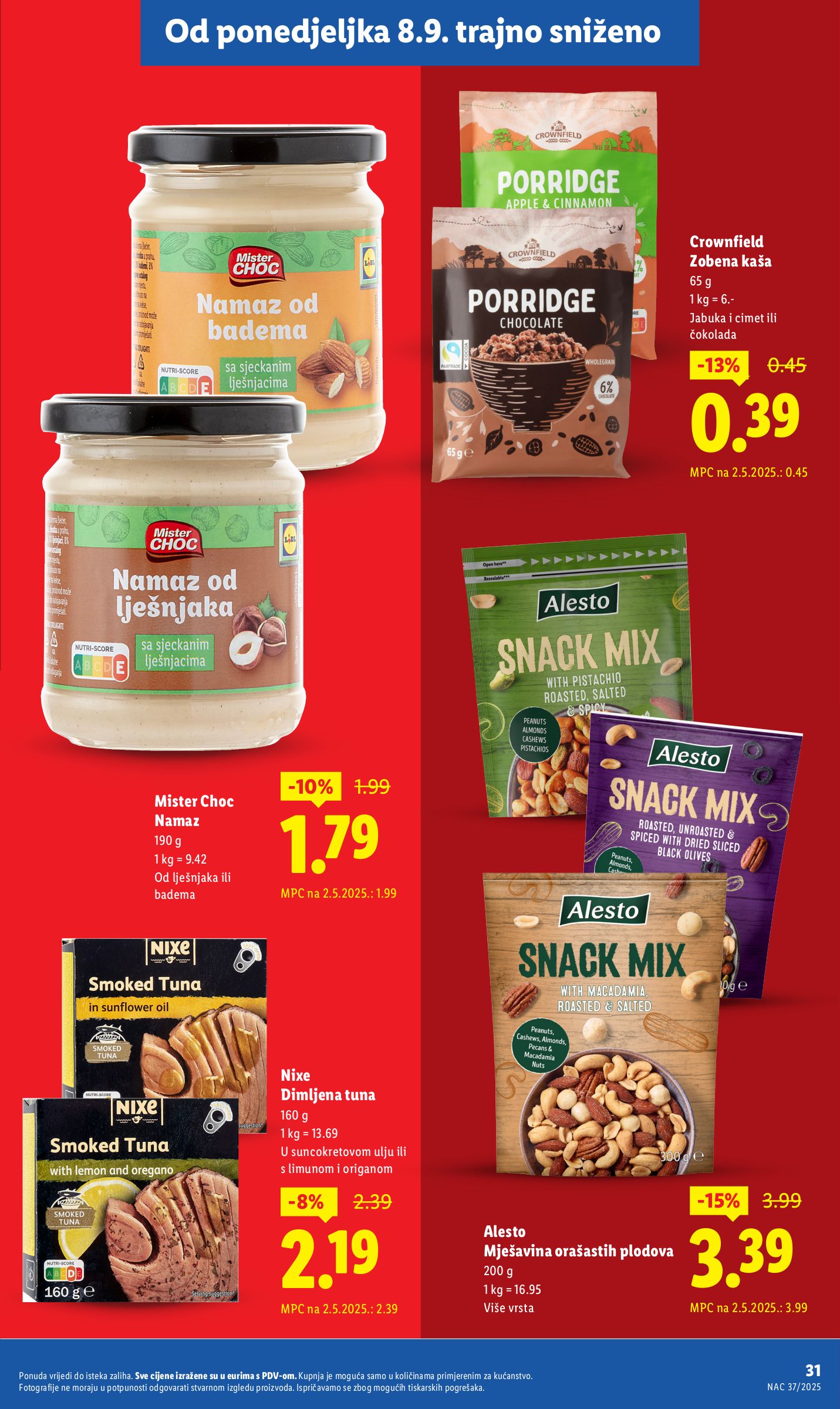 lidl - Prelistajte katalog Lidl - Nastavljamo trajno snižavati cijene, vrijedi od 08.09. do 02.11. - page: 31
