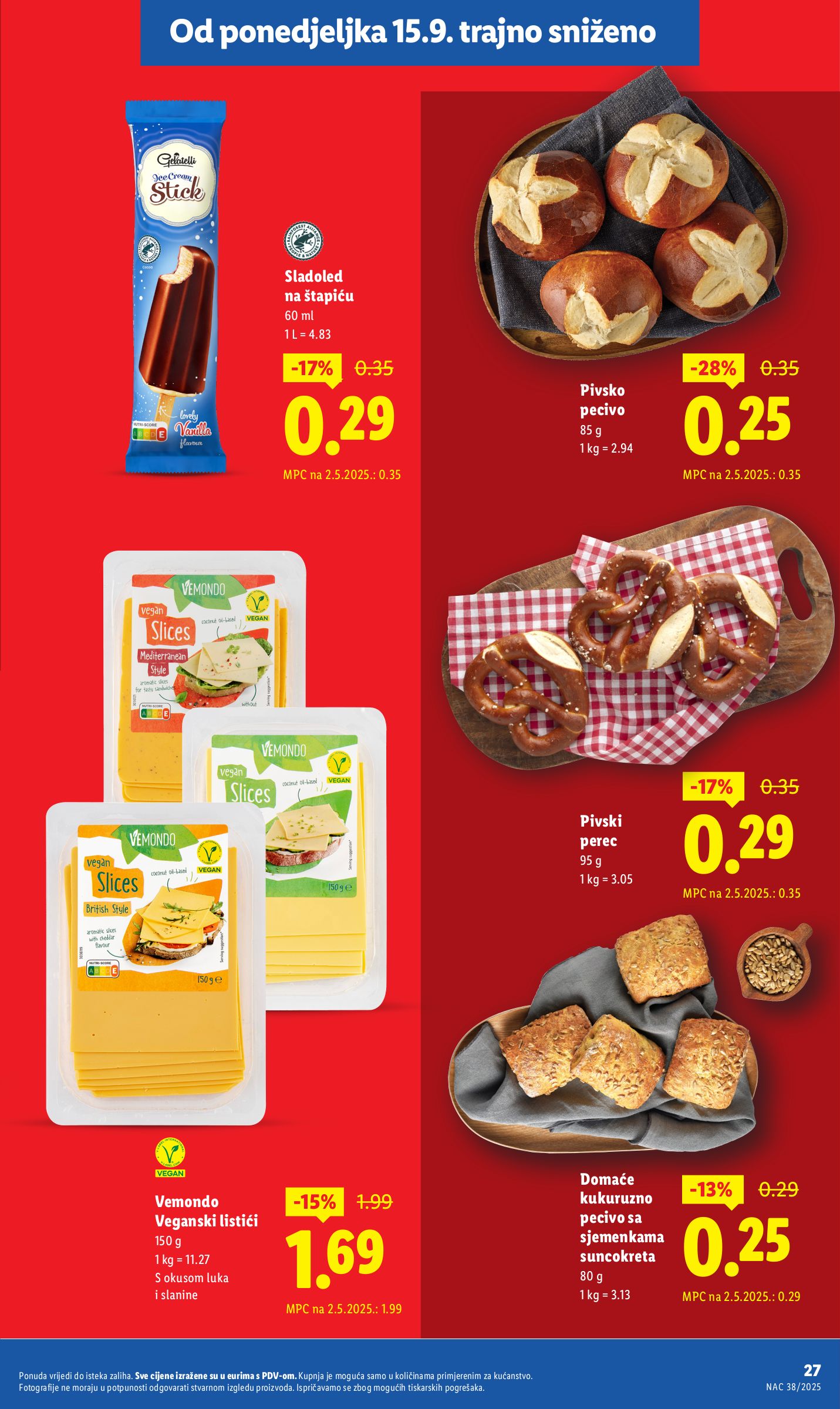 lidl - Prelistajte katalog Lidl - Nastavljamo trajno snižavati cijene, vrijedi od 08.09. do 02.11. - page: 27