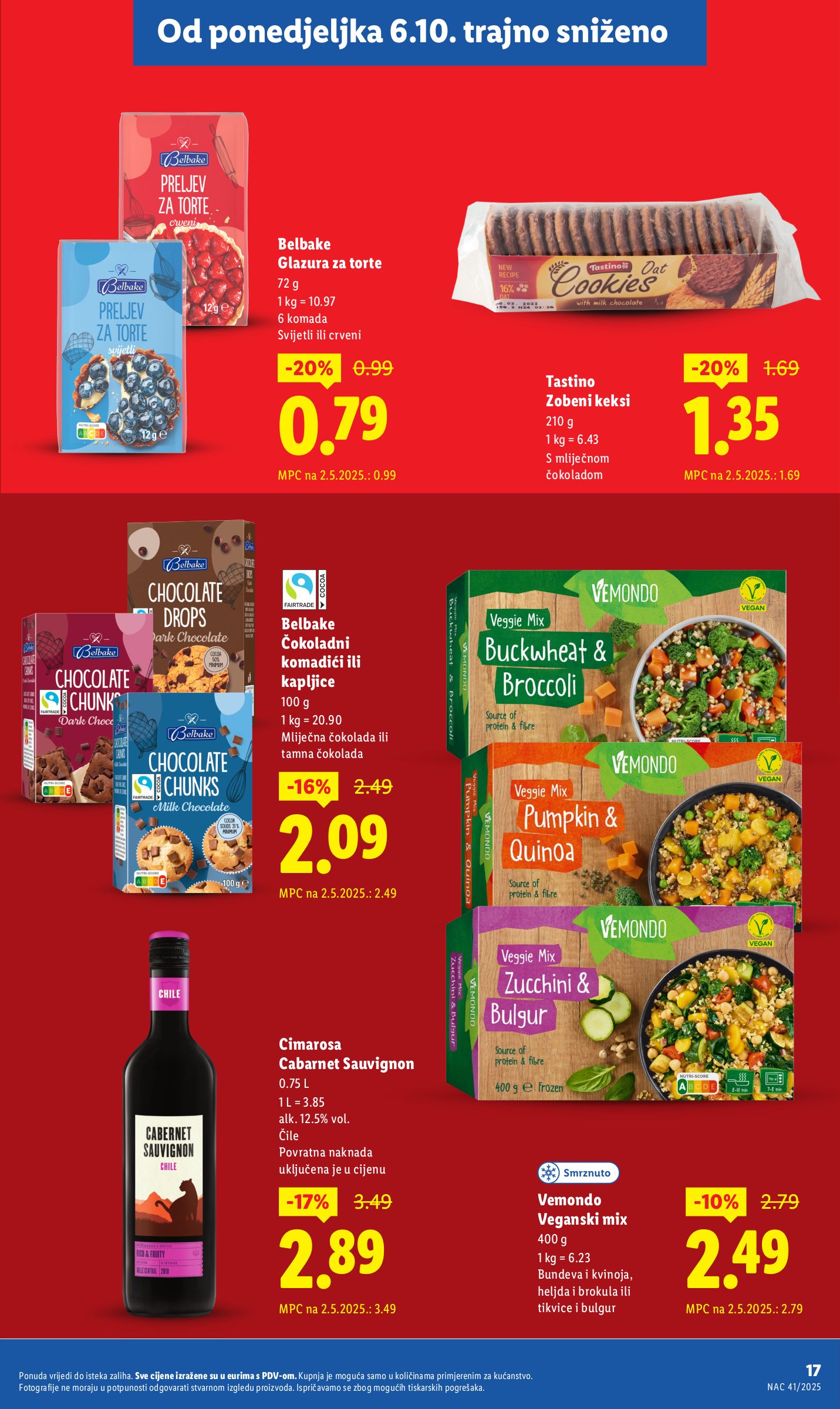 lidl - Prelistajte katalog Lidl - Nastavljamo trajno snižavati cijene, vrijedi od 08.09. do 02.11. - page: 17