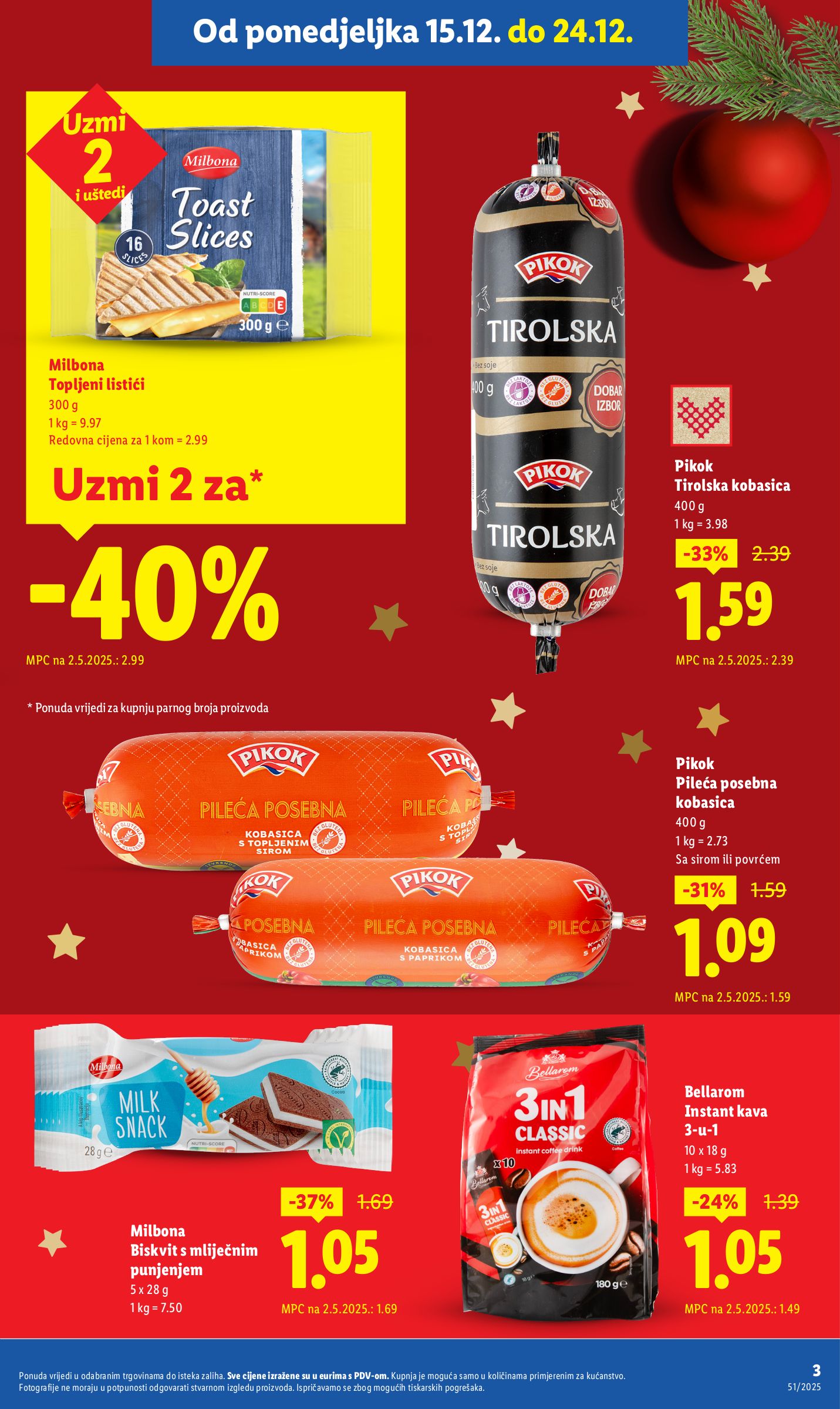 lidl - Prelistajte katalog Lidl - Super Ponuda, vrijedi od 15.12. do 24.12. - page: 3