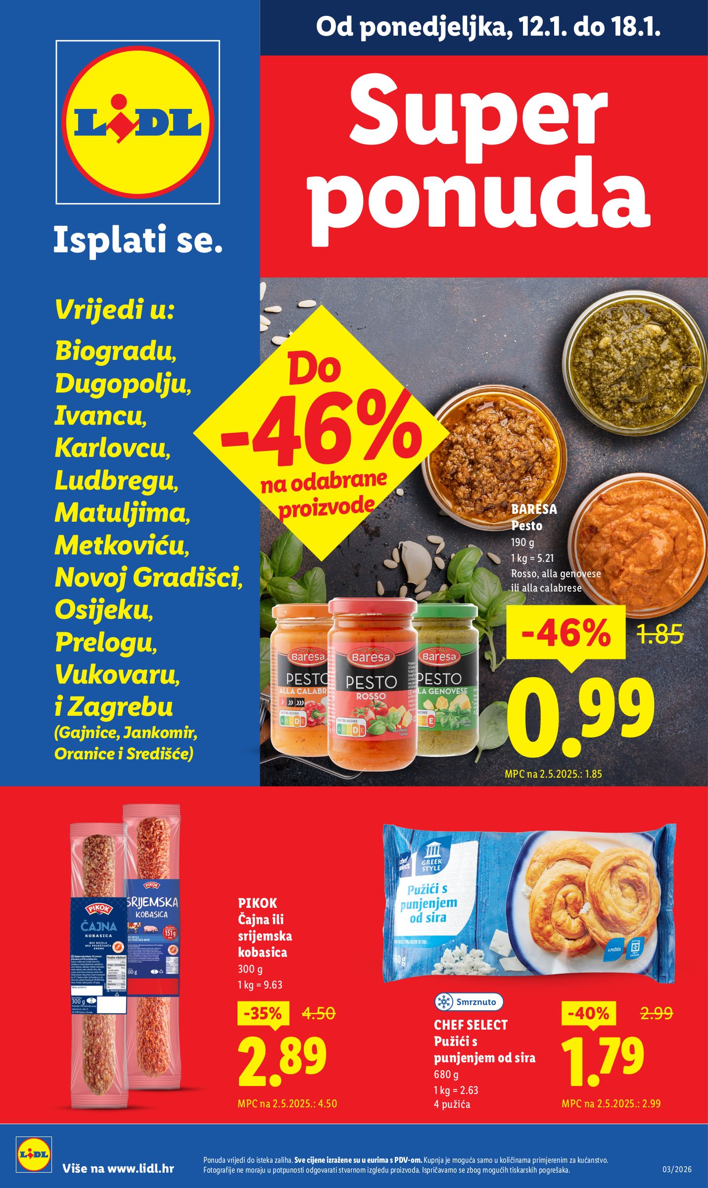 lidl - Prelistajte katalog Lidl - Super Ponuda, vrijedi od 12.01. do 18.01.