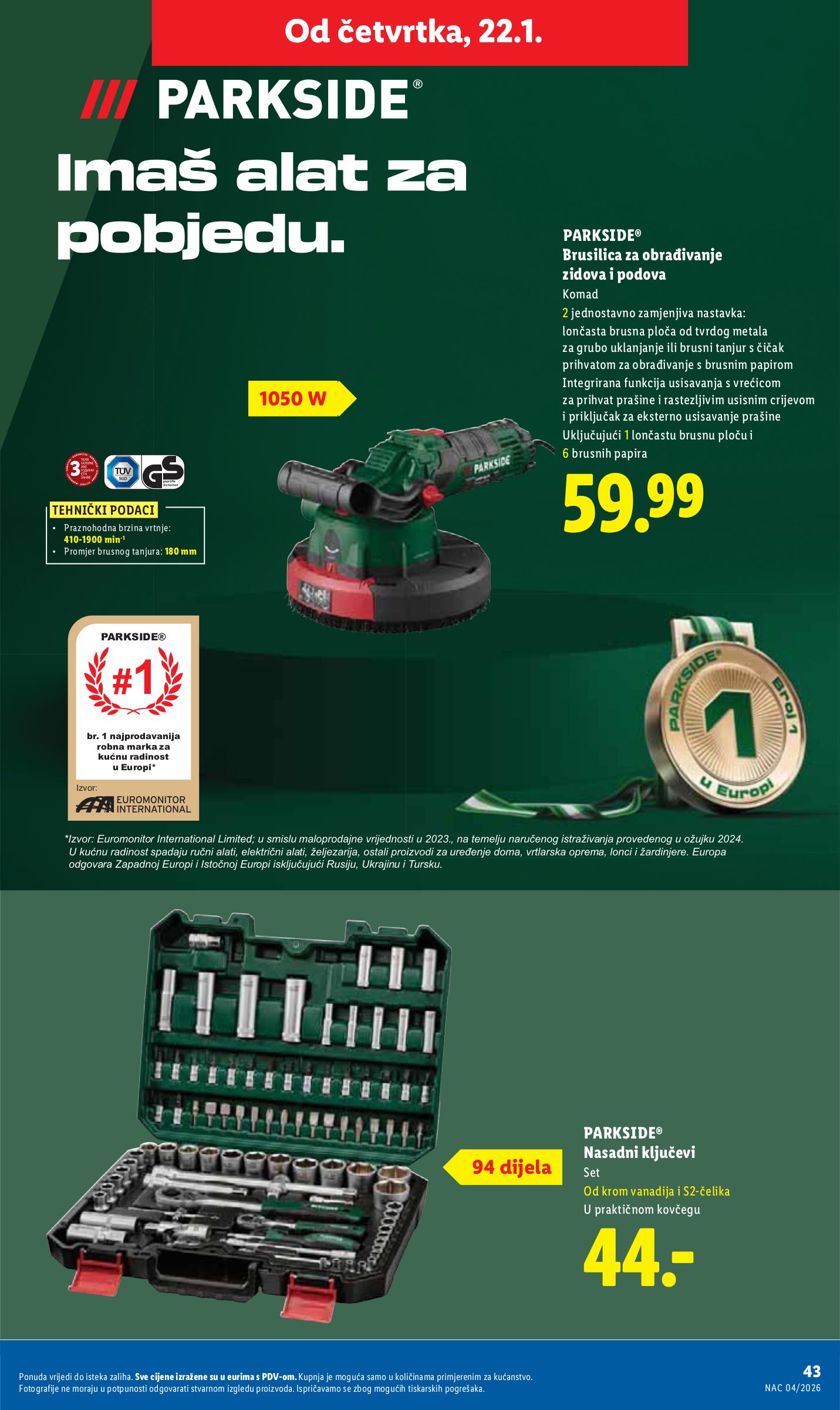 lidl - Prelistajte katalog Lidl, vrijedi od 19.01. do 25.01. - page: 43